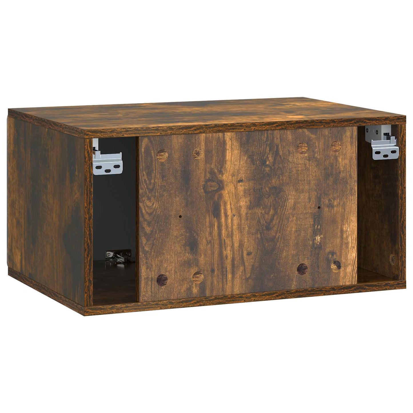 Wall-Mounted TV Cabinet 59.5 x 41 x 30 cm Smoked Oak