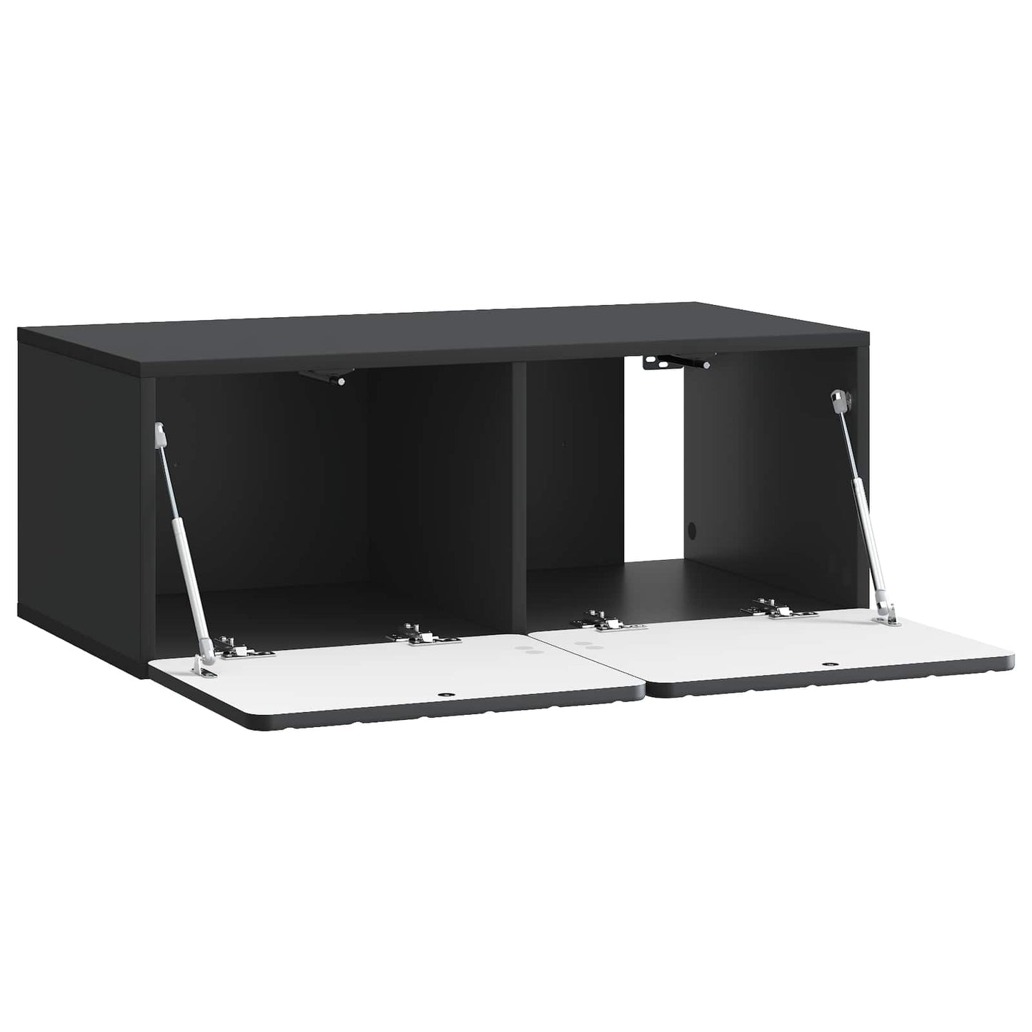 Wall-Mounted TV Cabinet 78.5 x 41 x 30 cm Black Engineered Wood
