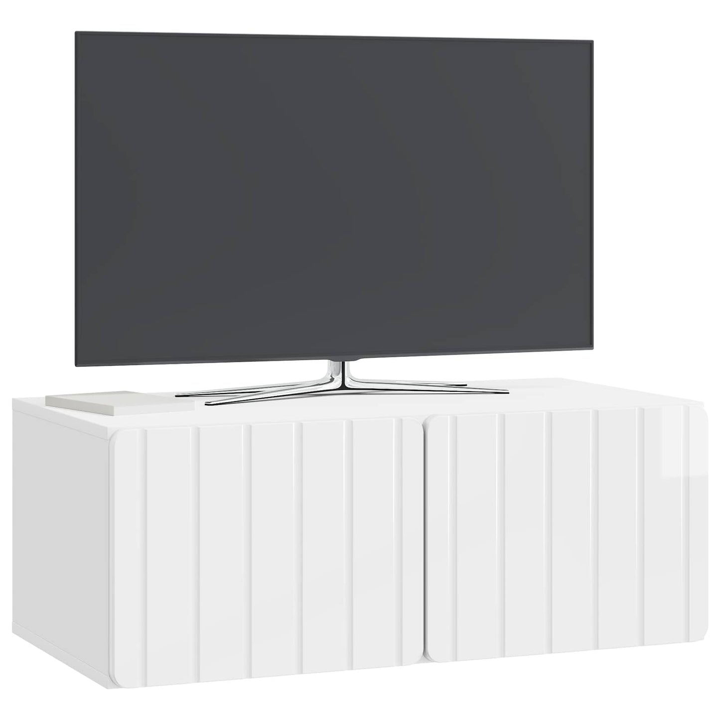 Wall-Mounted TV Cabinet 78.5 x 41 x 30 cm High Gloss White