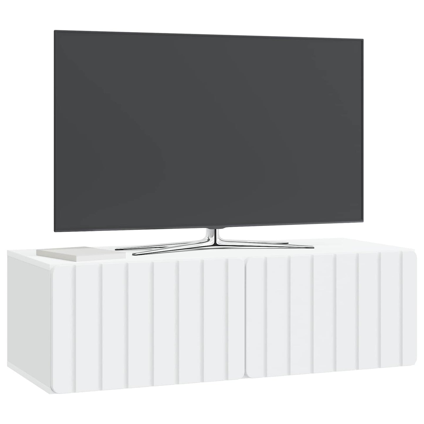 Wall-Mounted TV Cabinet 98 x 41 x 30 cm White Engineered Wood