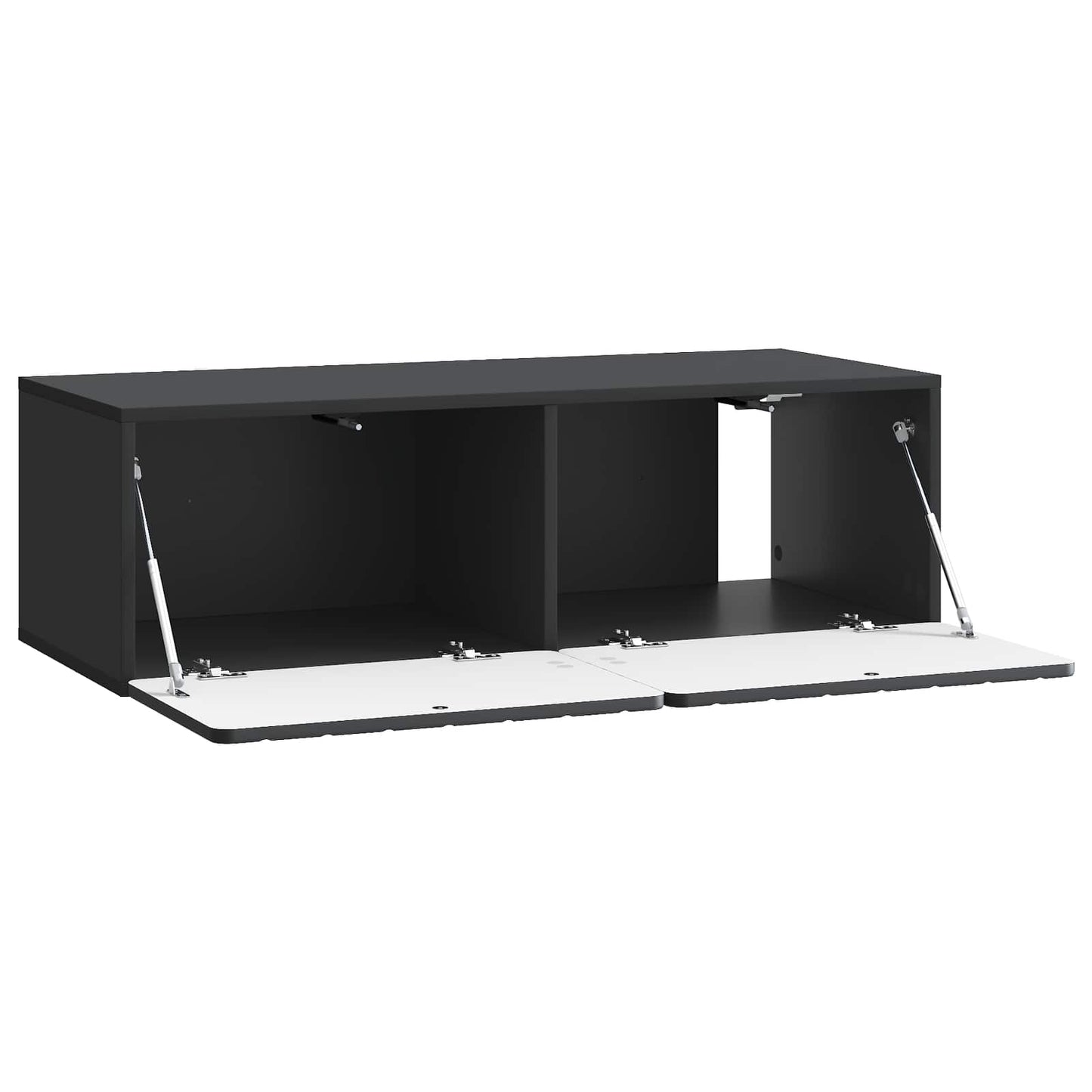 Wall-Mounted TV Cabinet 98 x 41 x 30 cm Black Engineered Wood