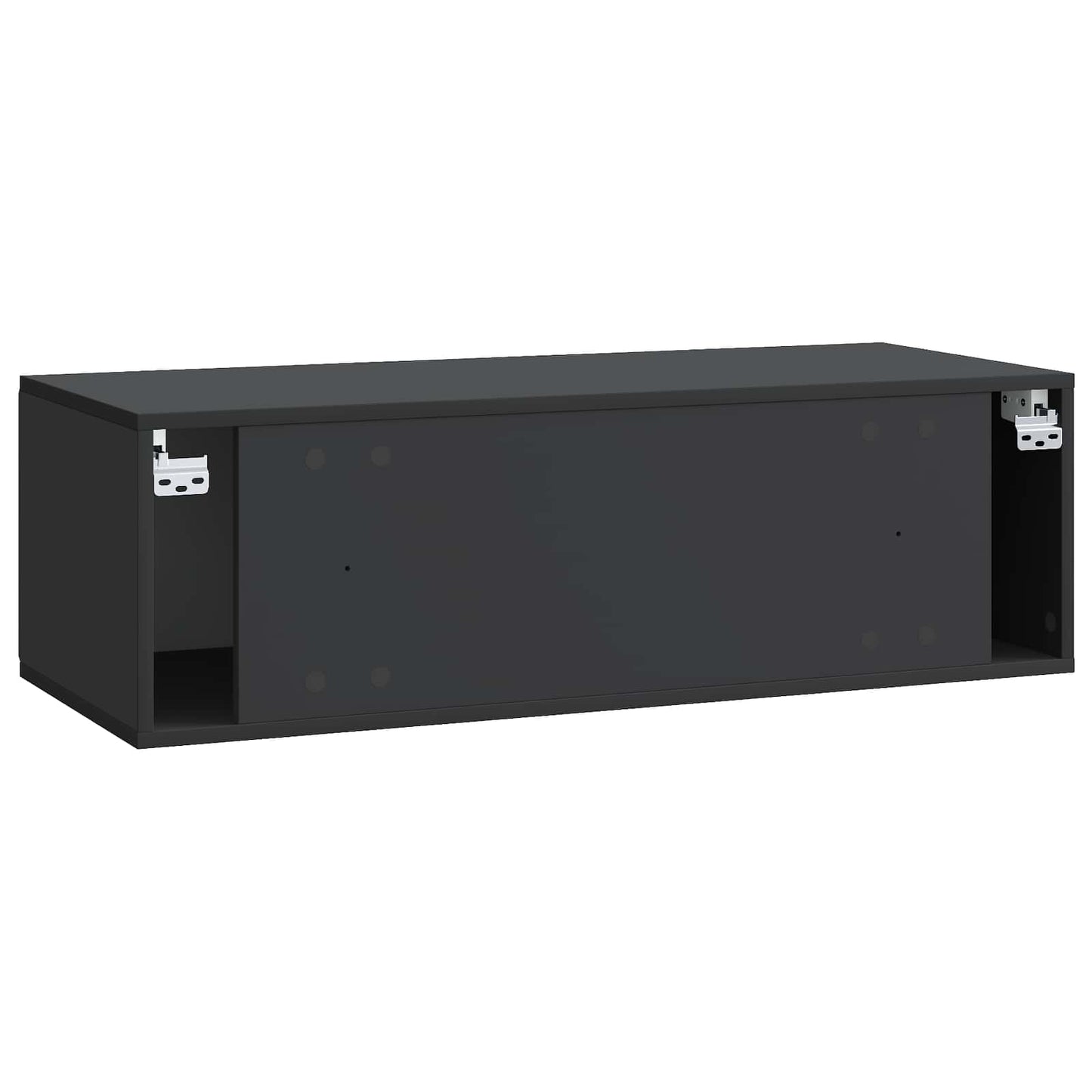 Wall-Mounted TV Cabinet 98 x 41 x 30 cm Black Engineered Wood