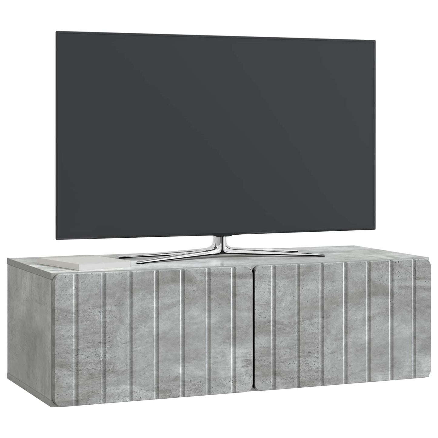 Wall-Mounted TV Cabinet 98 x 41 x 30 cm Concrete Grey