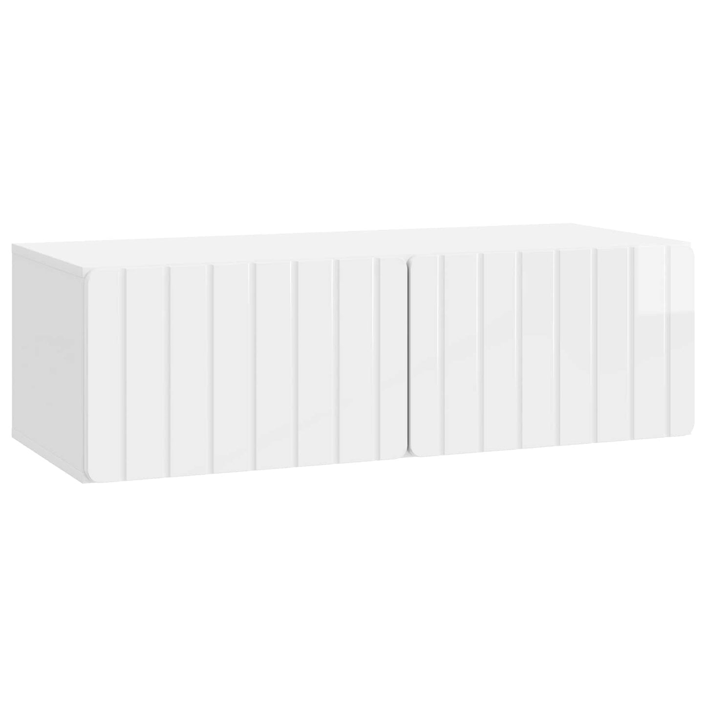 Wall-Mounted TV Cabinet 98 x 41 x 30 cm High Gloss White
