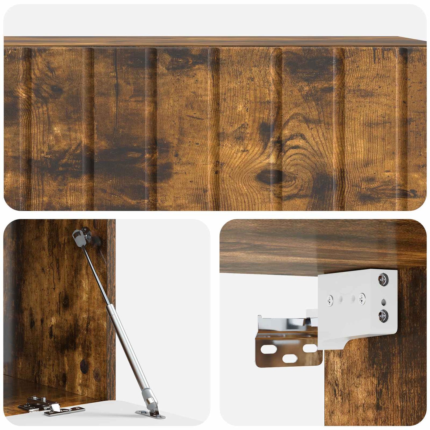 Wall-Mounted TV Cabinet 98 x 41 x 30 cm Smoked Oak