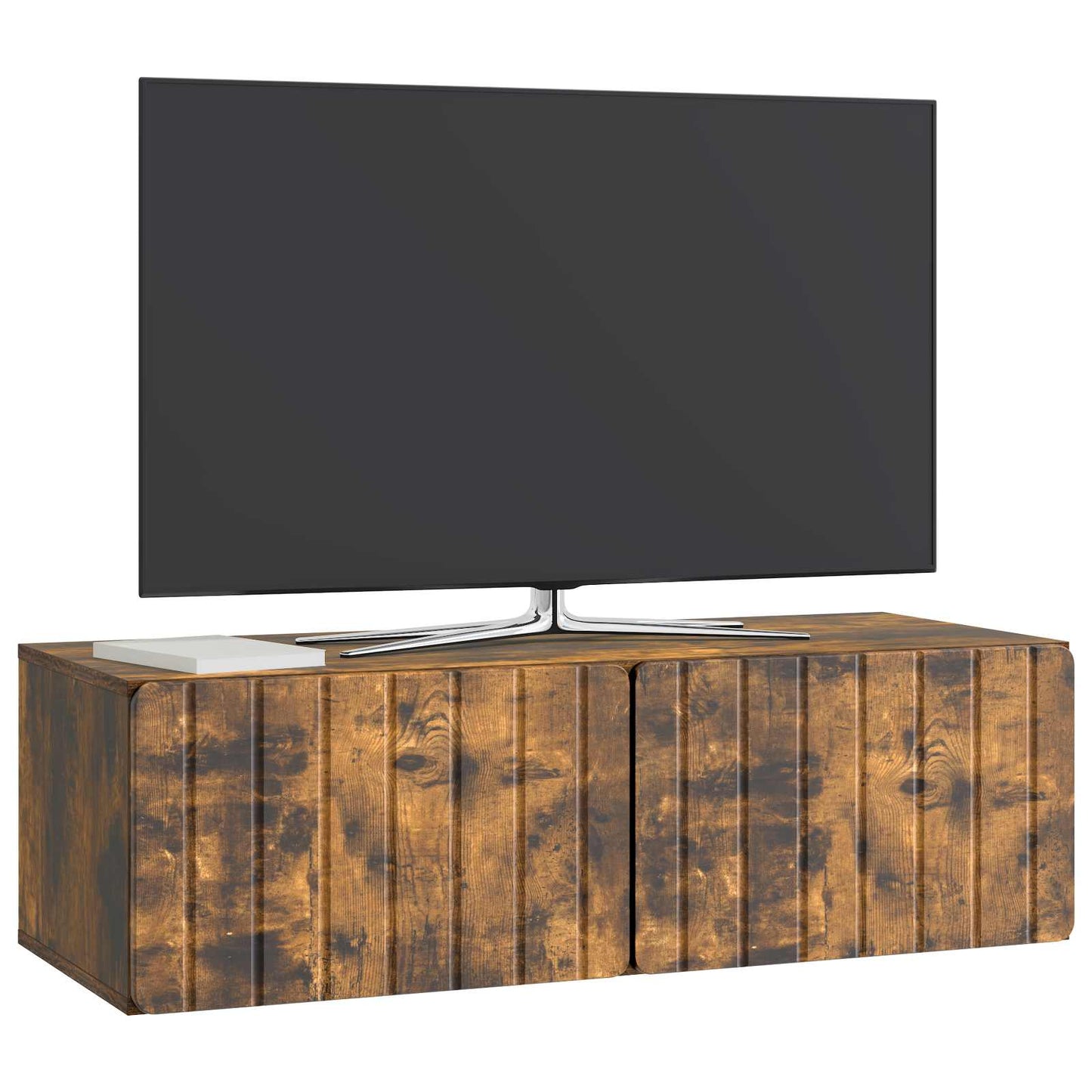 Wall-Mounted TV Cabinet 98 x 41 x 30 cm Smoked Oak