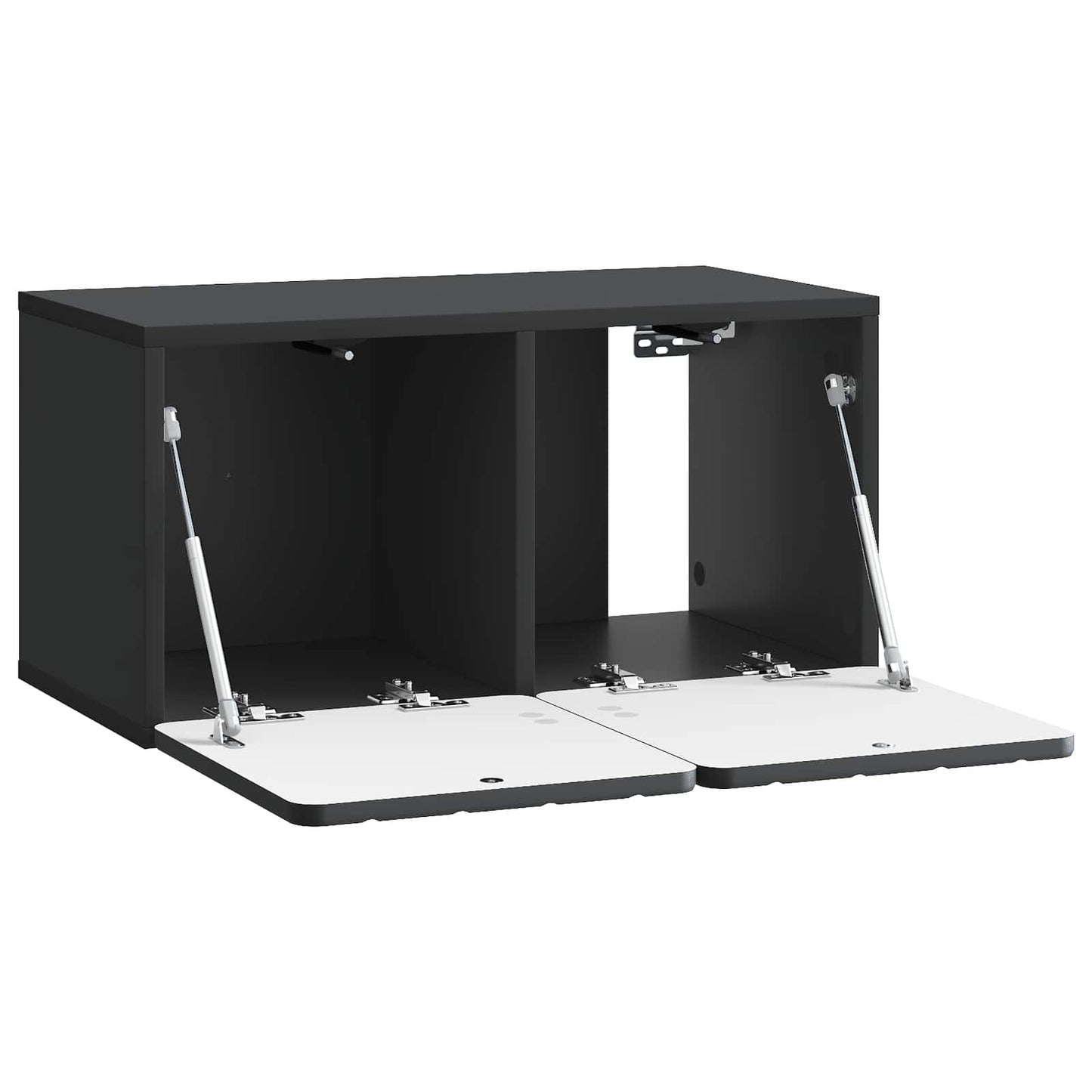 Wall-Mounted TV Cabinet 59.5 x 31 x 30 cm Black Engineered Wood