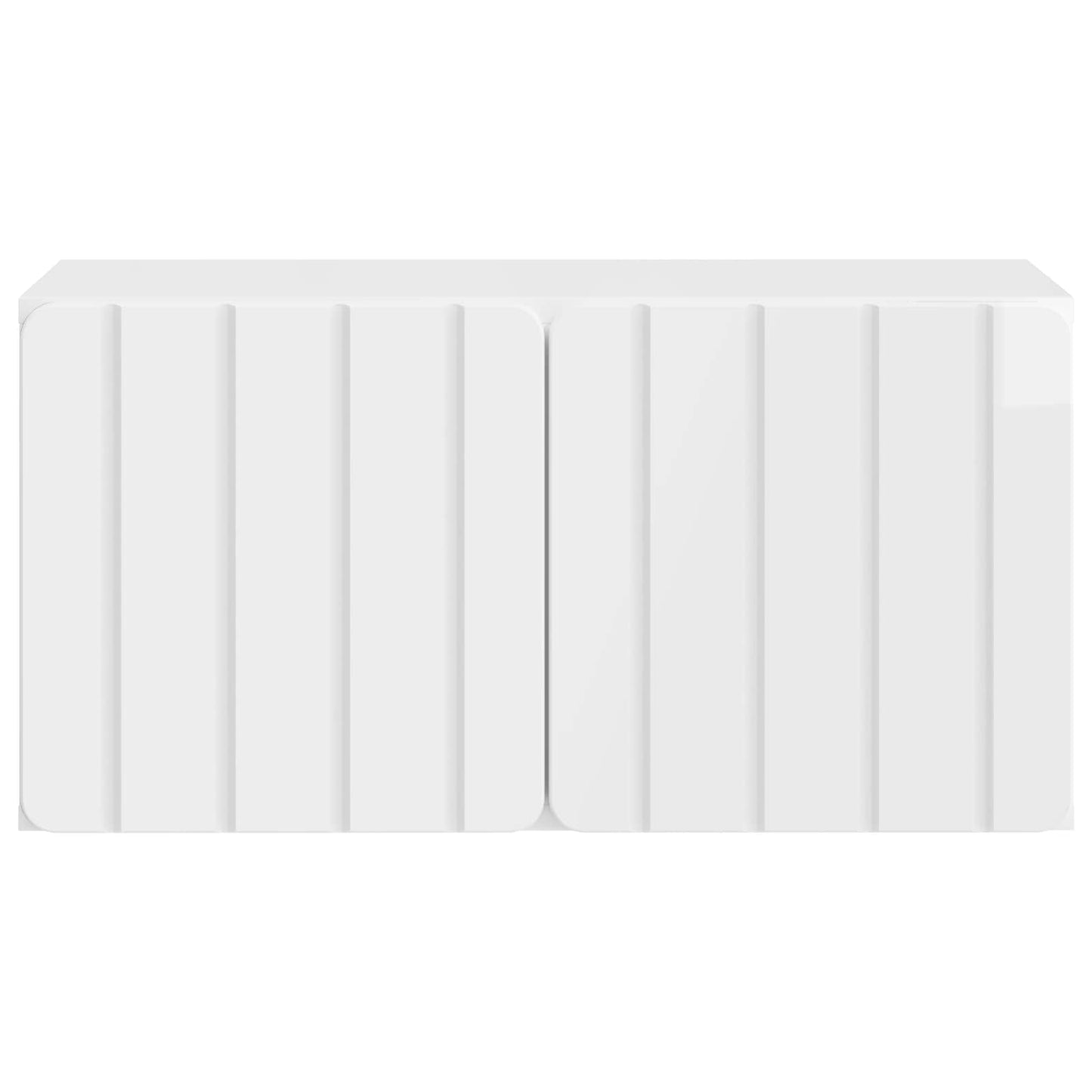 Wall-Mounted TV Cabinet 59.5 x 31 x 30 cm High Gloss White