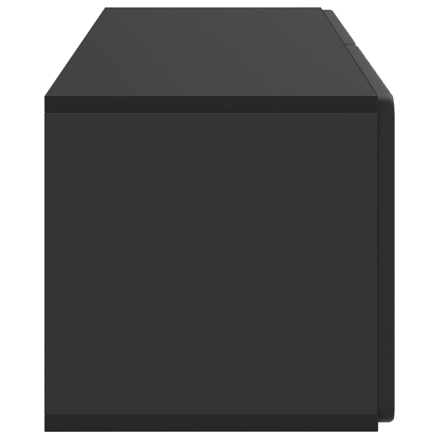 Wall-Mounted TV Cabinet 78.5 x 31 x 30 cm Black Engineered Wood