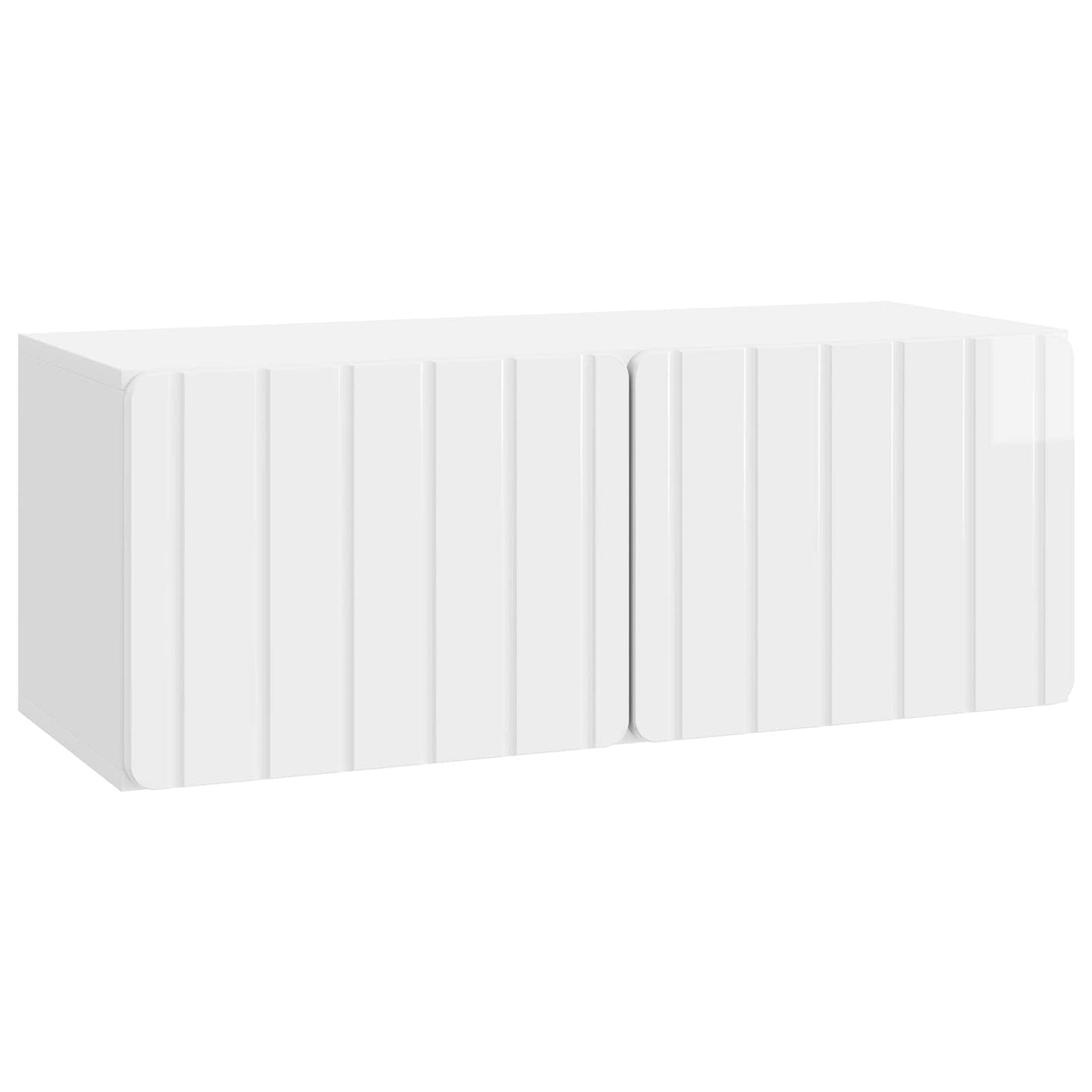 Wall-Mounted TV Cabinet 78.5 x 31 x 30 cm High Gloss White