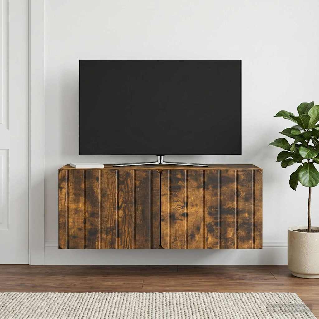 Wall-Mounted TV Cabinet 78.5 x 31 x 30 cm Smoked Oak