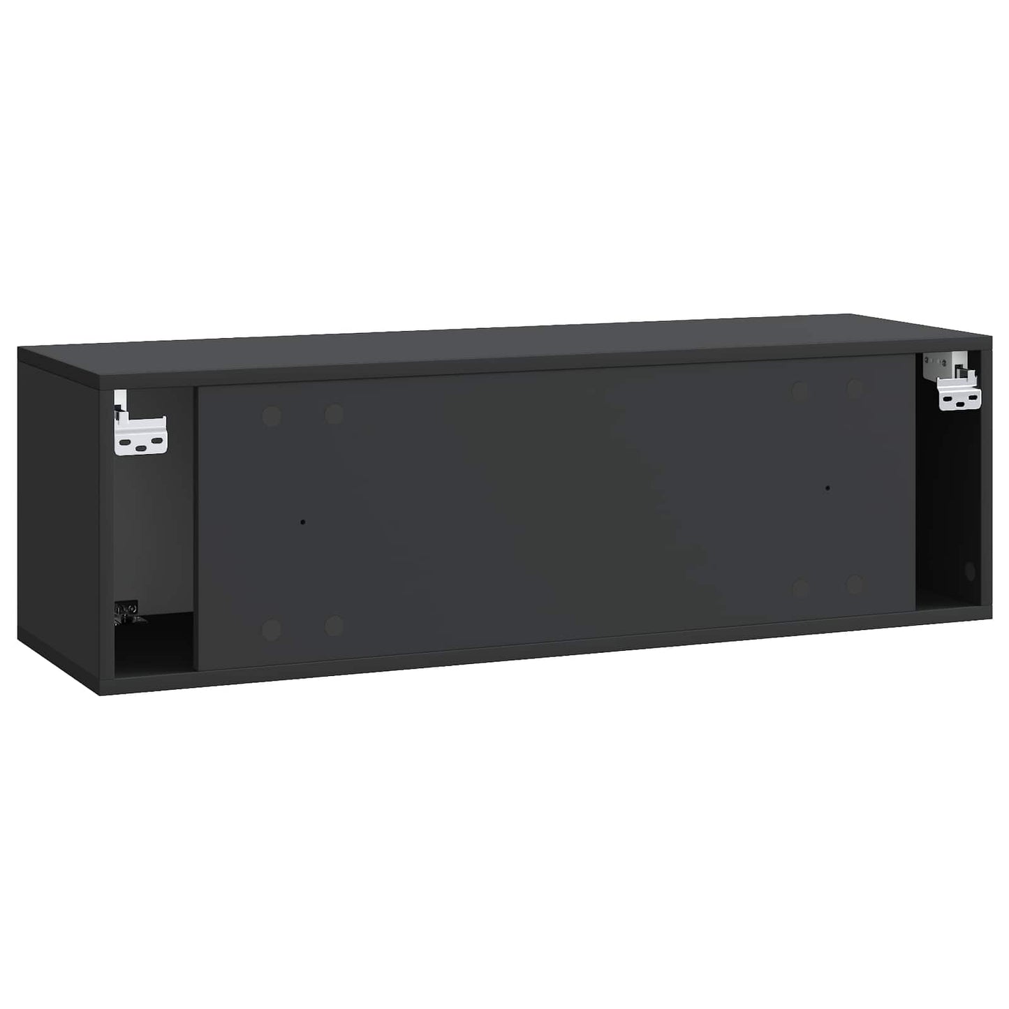 Wall-Mounted TV Cabinet 98 x 31 x 30 cm Black Engineered Wood