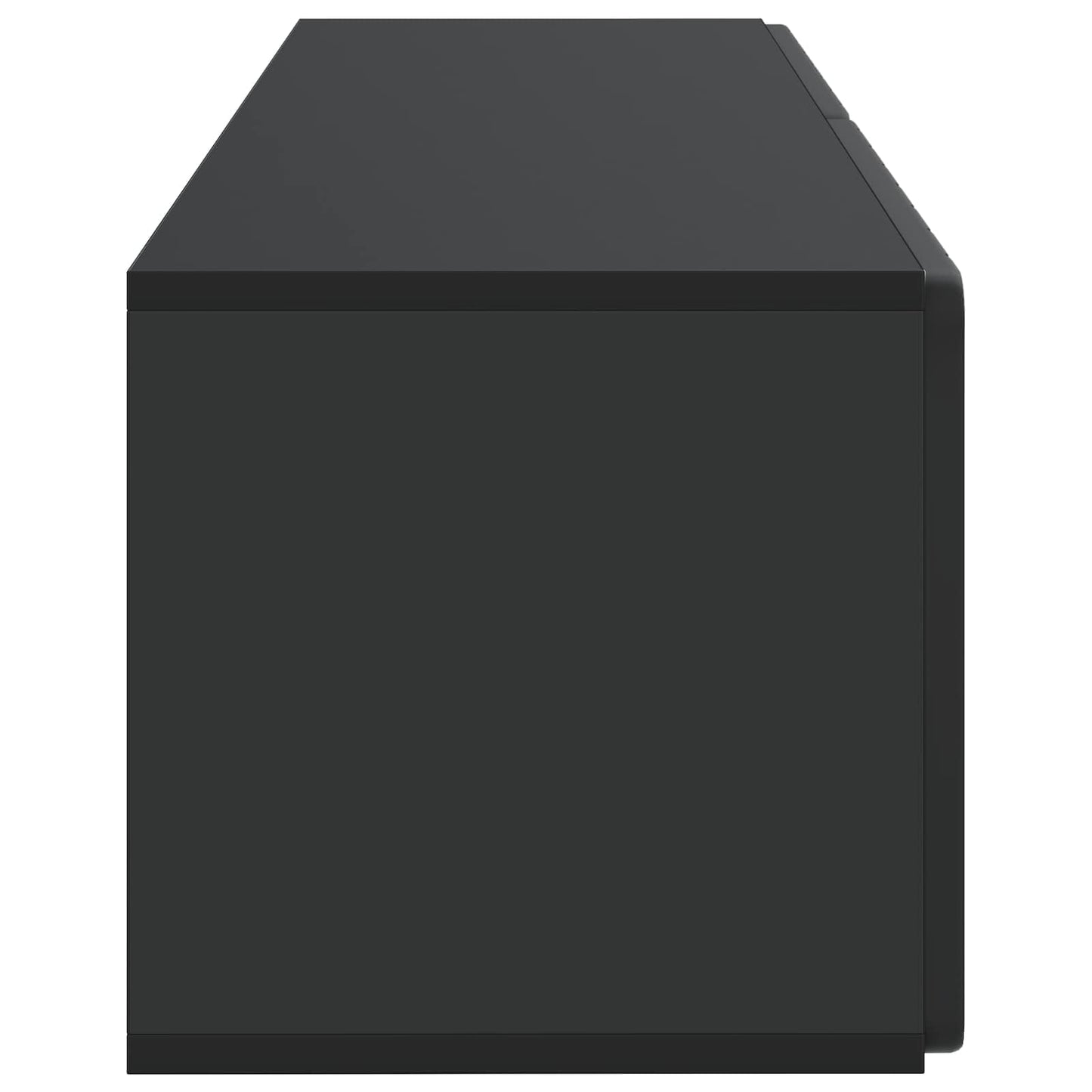 Wall-Mounted TV Cabinet 98 x 31 x 30 cm Black Engineered Wood