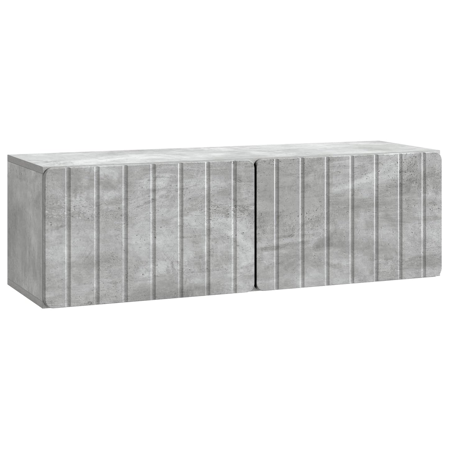 Wall-Mounted TV Cabinet 98 x 31 x 30 cm Concrete Grey