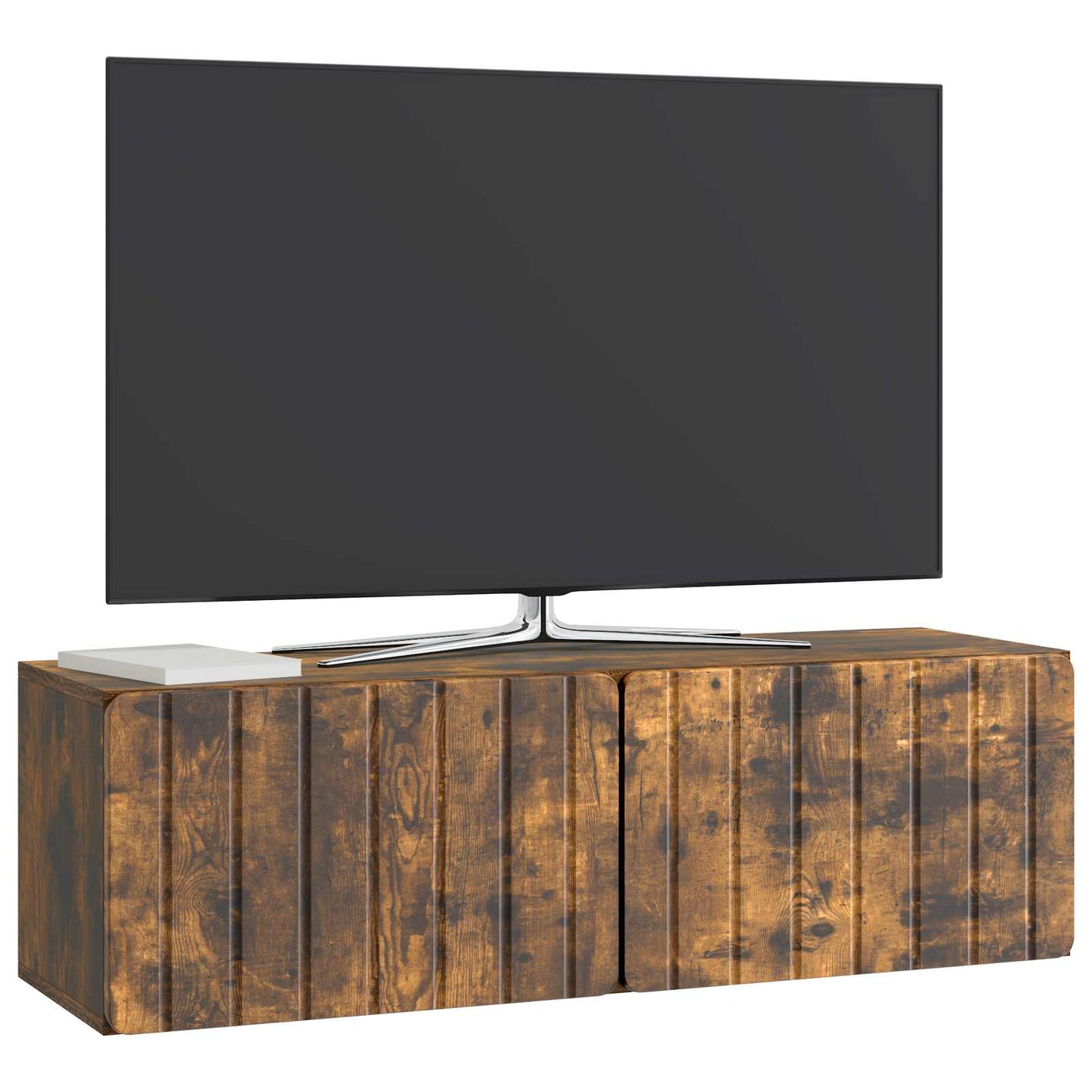 Wall-Mounted TV Cabinet 98 x 31 x 30 cm Smoked Oak