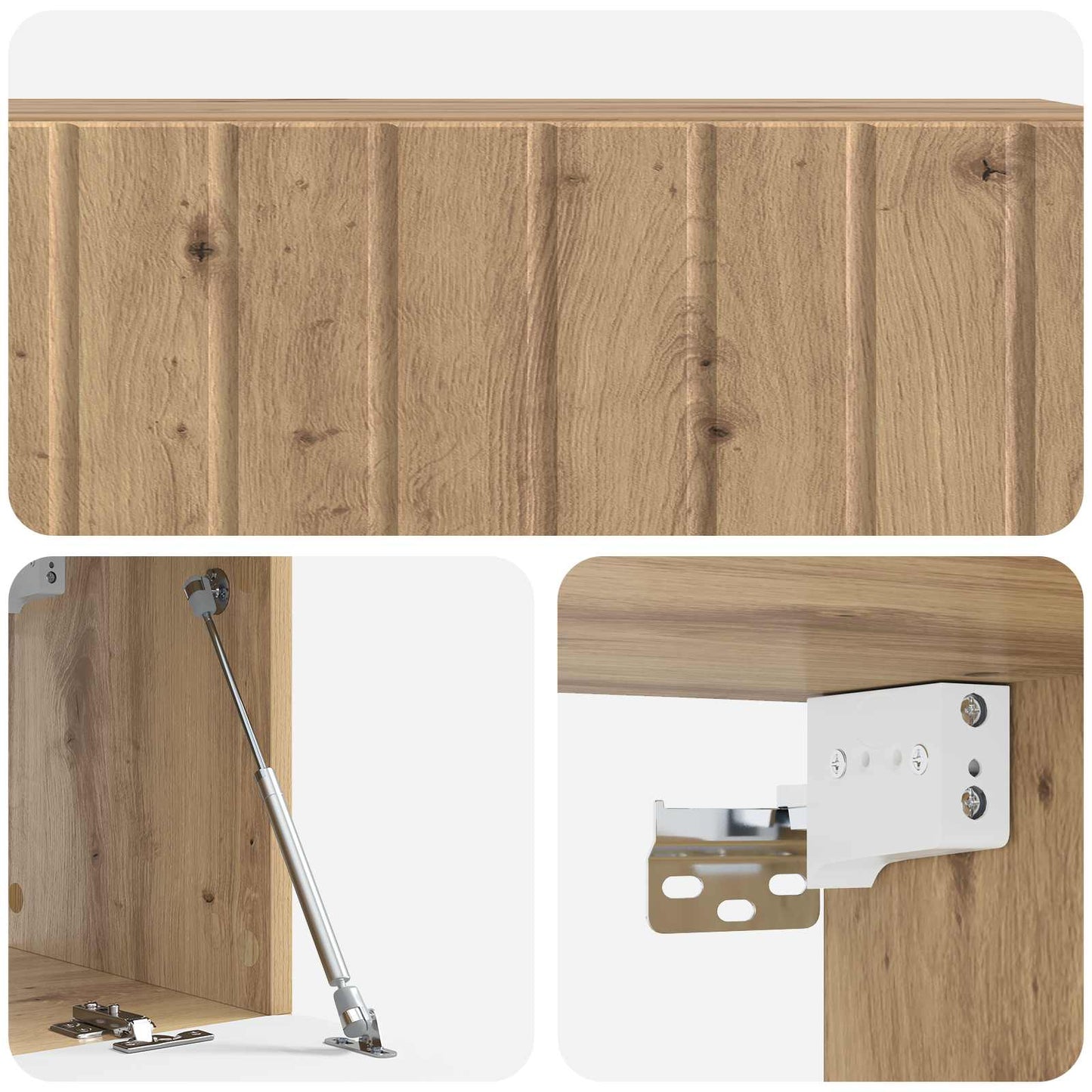 Wall-Mounted TV Cabinet 98 x 31 x 30 cm Artisan Oak