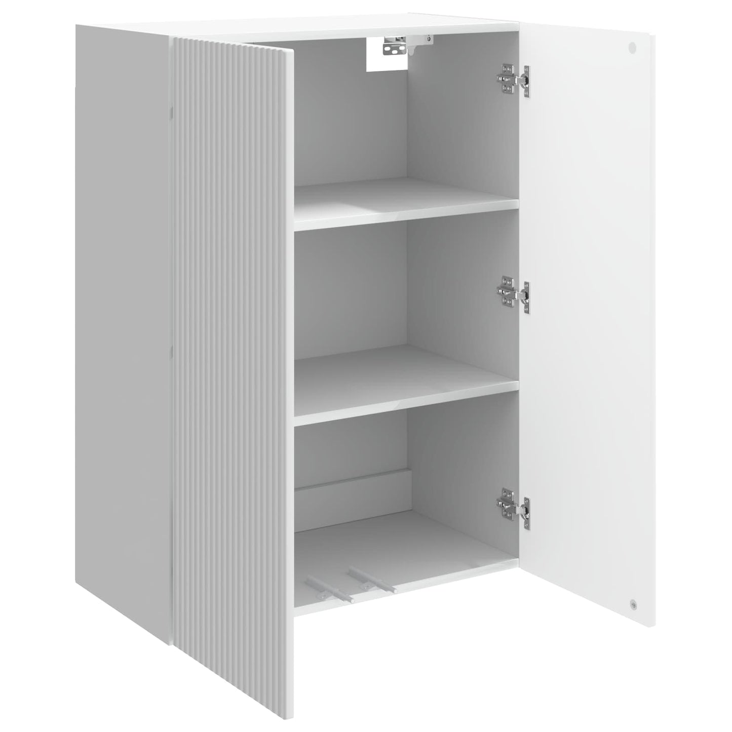 Wall-Mounted Cabinet High Gloss White 66 x 34.5 x 90 cm