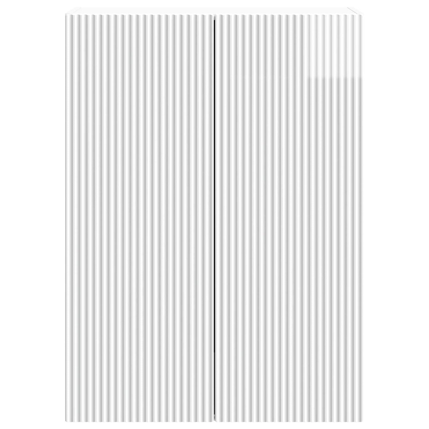 Wall-Mounted Cabinet High Gloss White 66 x 34.5 x 90 cm
