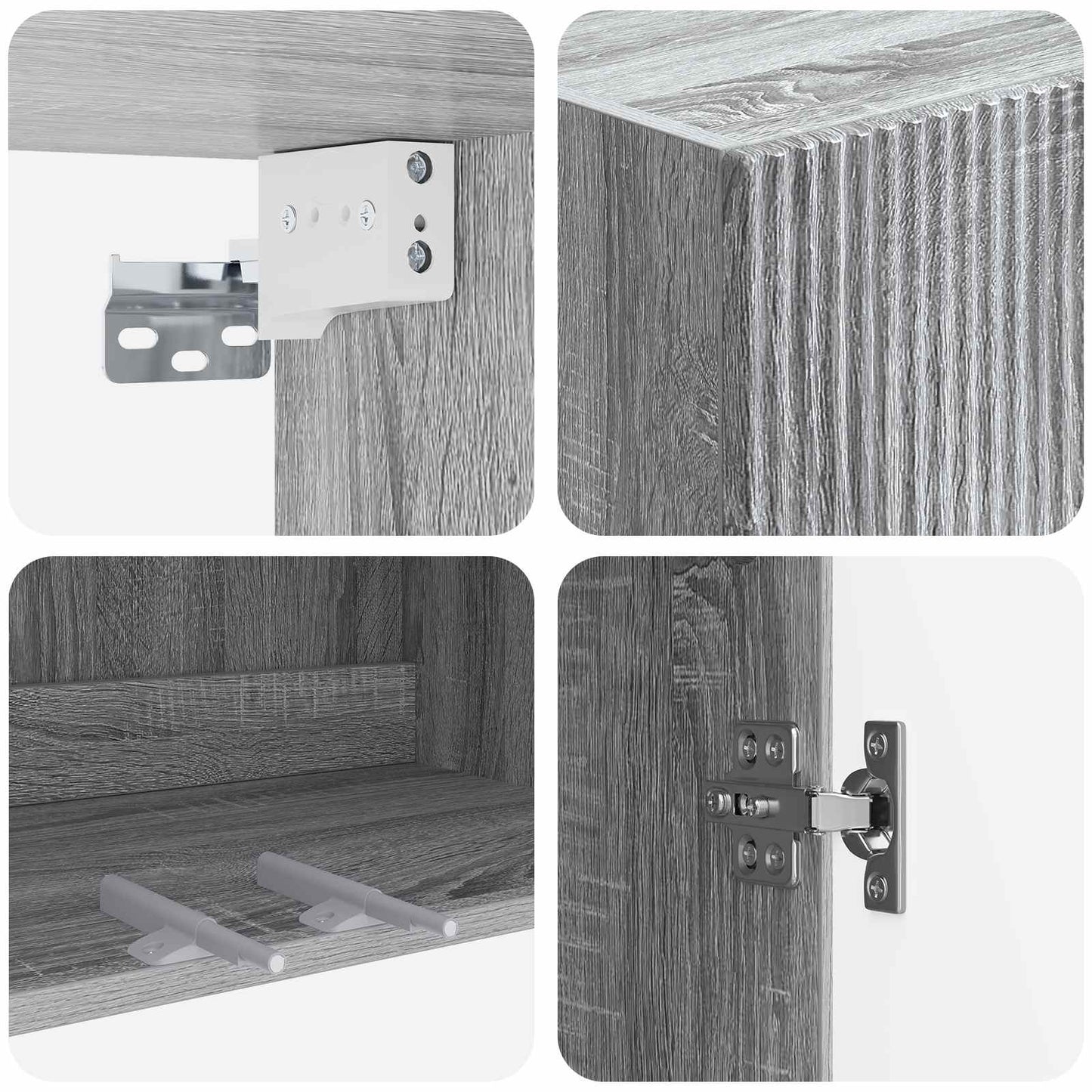 Wall-Mounted Cabinet 66 x 34.5 x 90 cm Engineered Wood