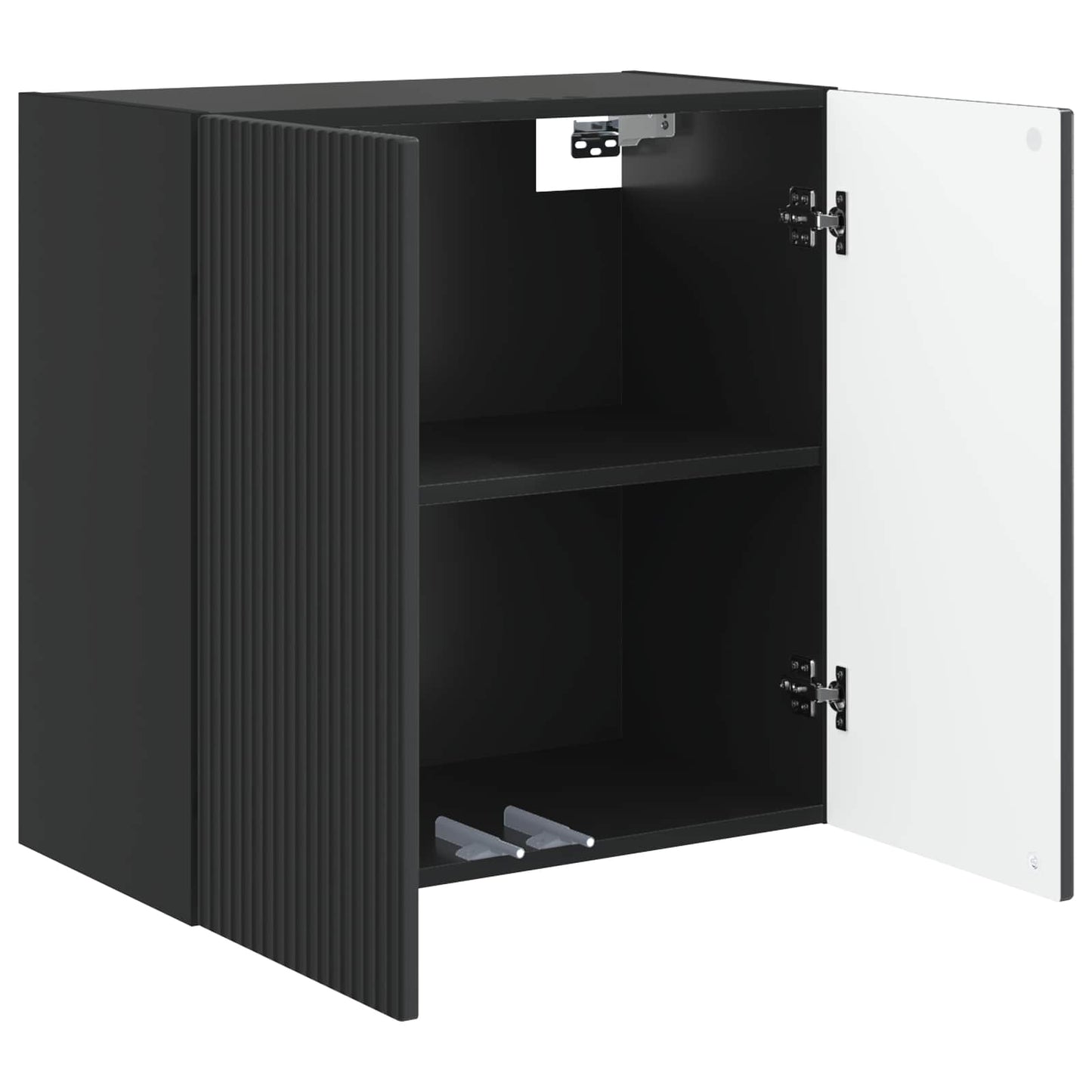 Wall-Mounted Cabinet Black 59 x 31 x 60 cm Engineered Wood