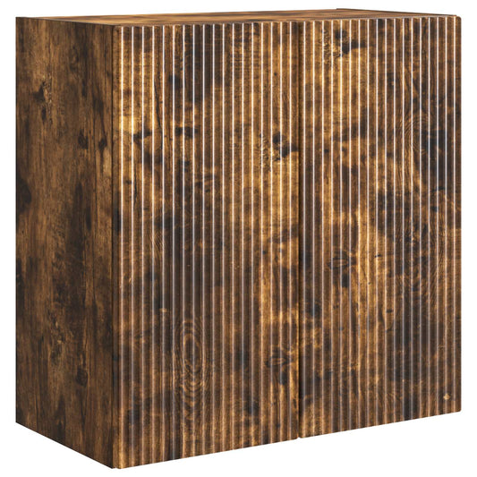 Wall-Mounted Cabinet Smoked Oak 59 x 31 x 60 cm Engineered Wood