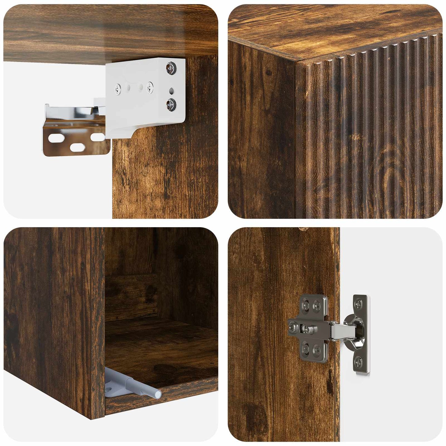 Wall-Mounted Cabinet 33 x 34.5 x 90 cm Engineered Wood