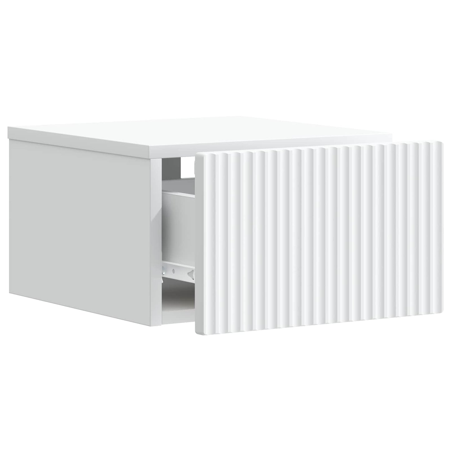 Wall-Mounted Bedside Cabinet White 33 x 34.5 x 20 cm