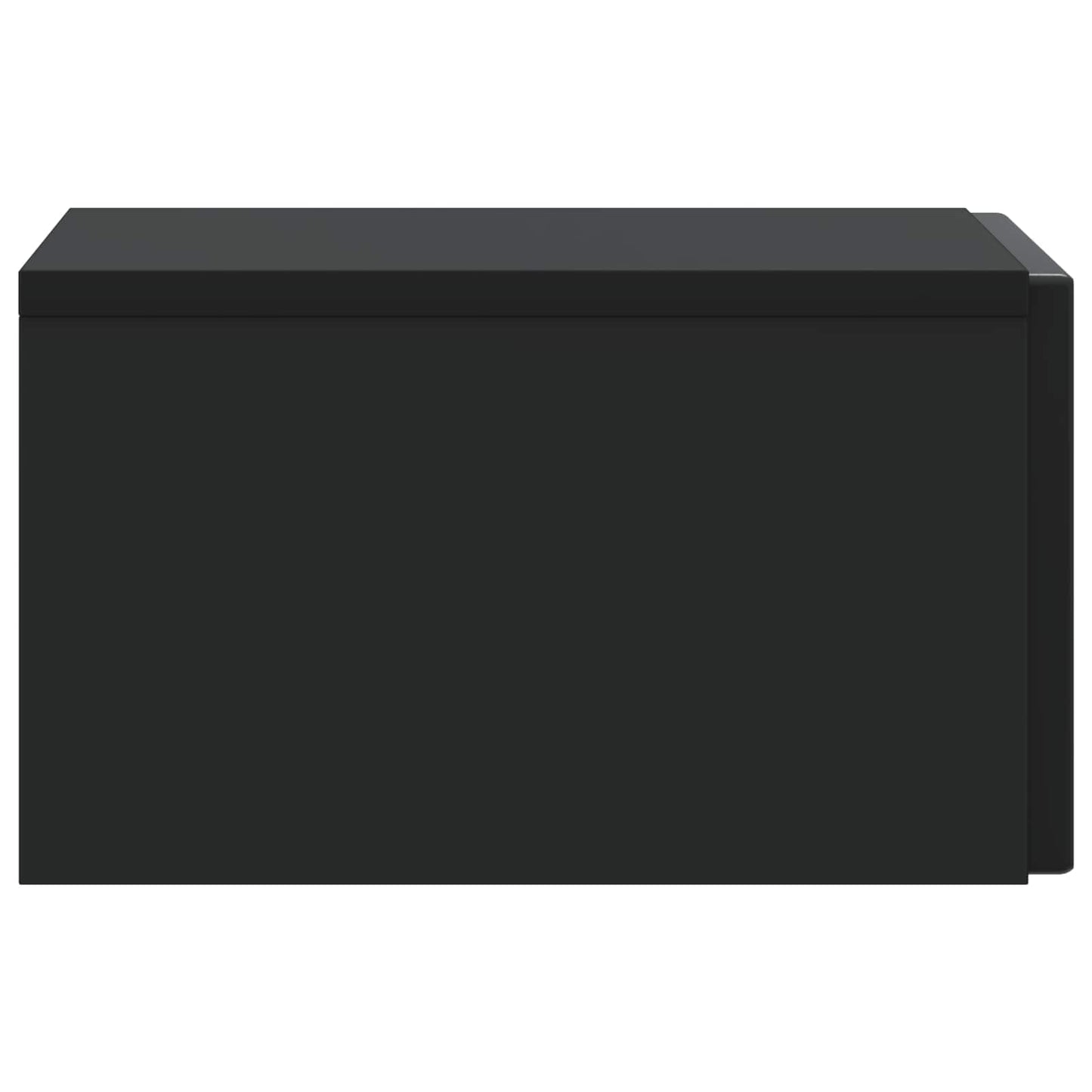 Wall-Mounted Bedside Cabinet Black 33 x 34.5 x 20 cm