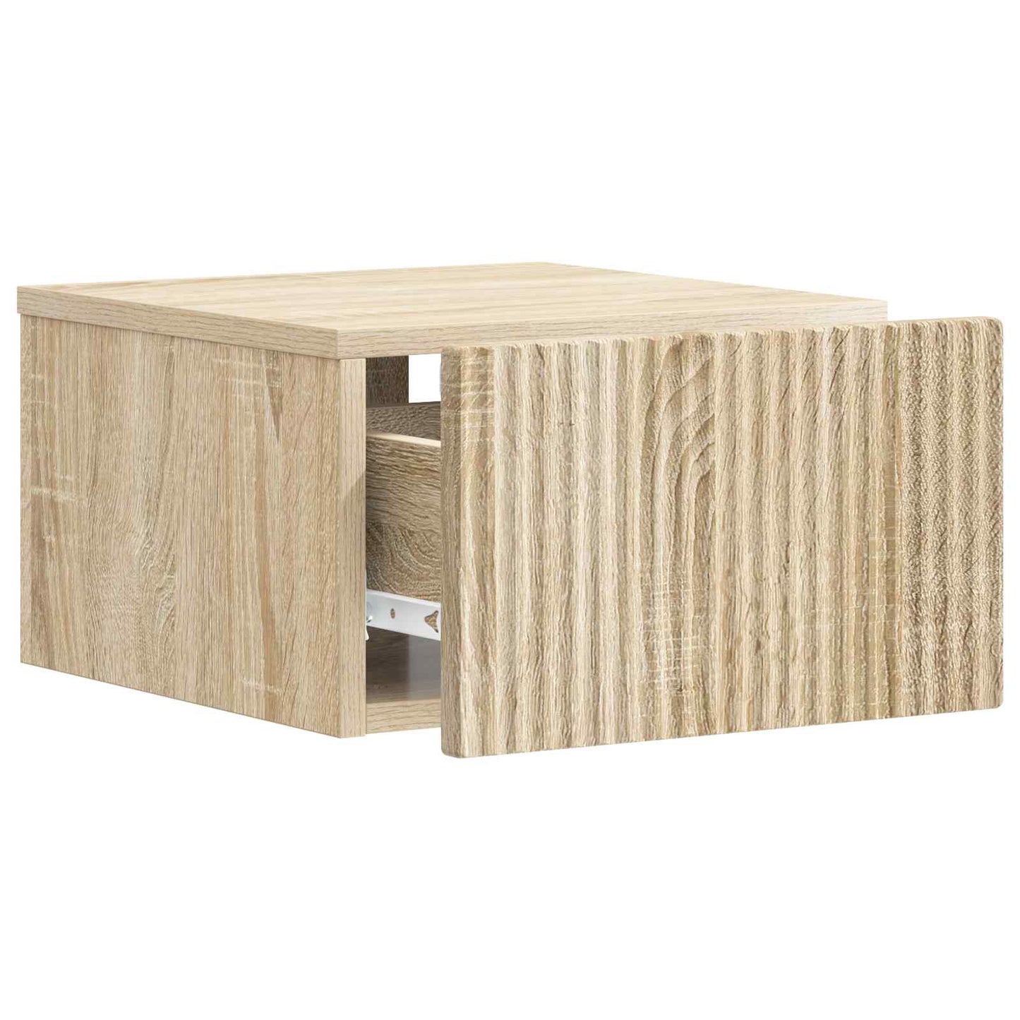 Wall-Mounted Bedside Cabinet Sonoma Oak 33 x 34.5 x 20 cm