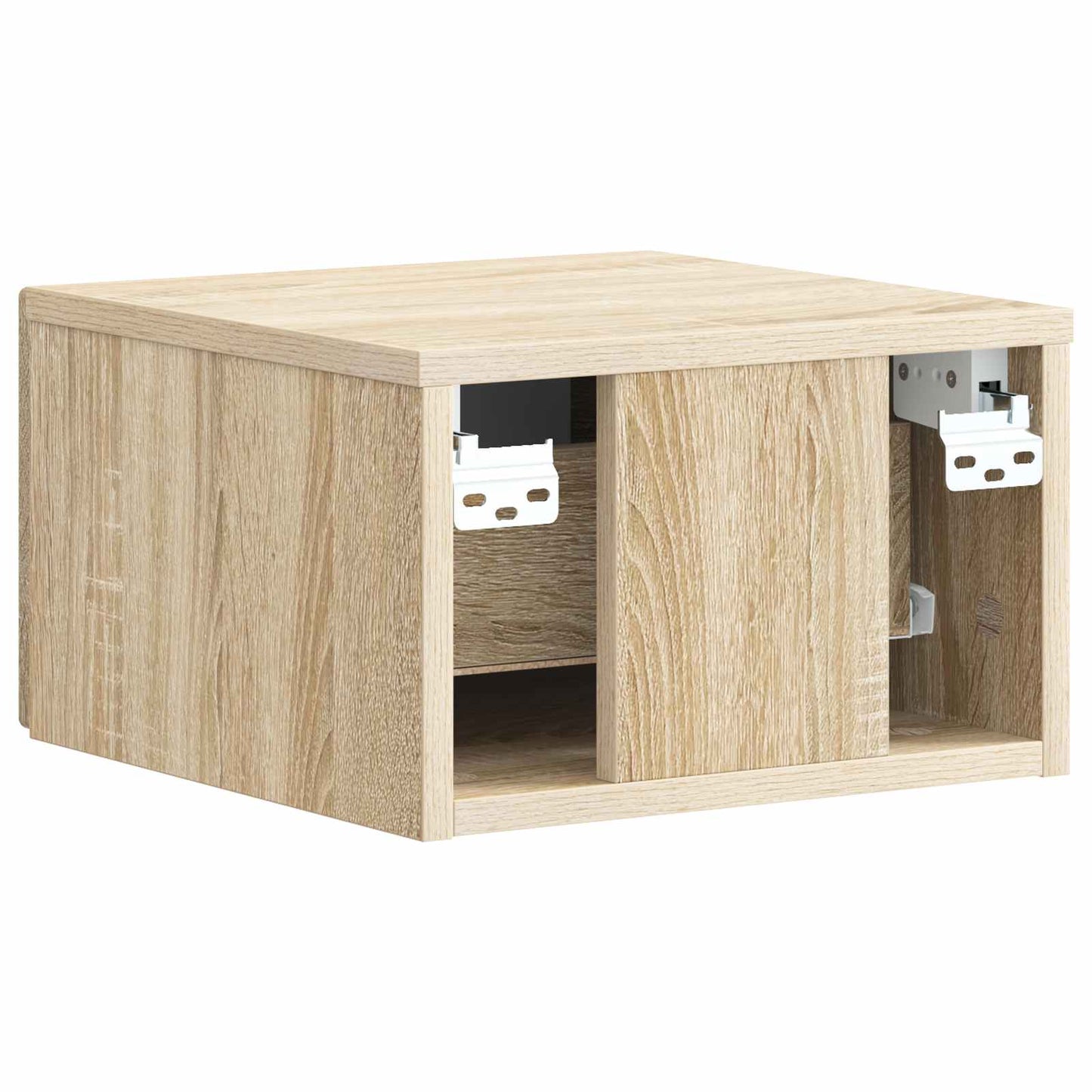 Wall-Mounted Bedside Cabinet Sonoma Oak 33 x 34.5 x 20 cm