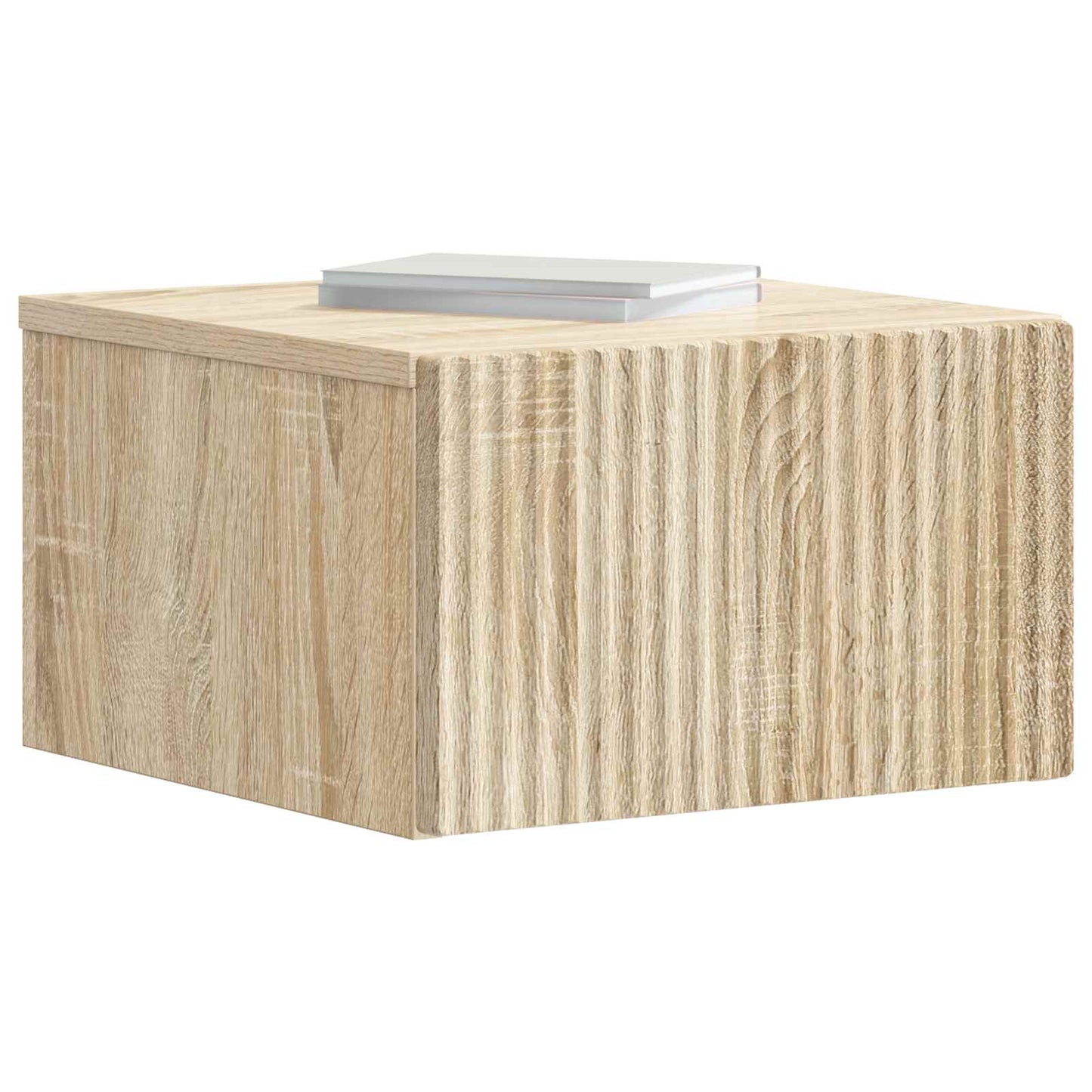 Wall-Mounted Bedside Cabinet Sonoma Oak 33 x 34.5 x 20 cm