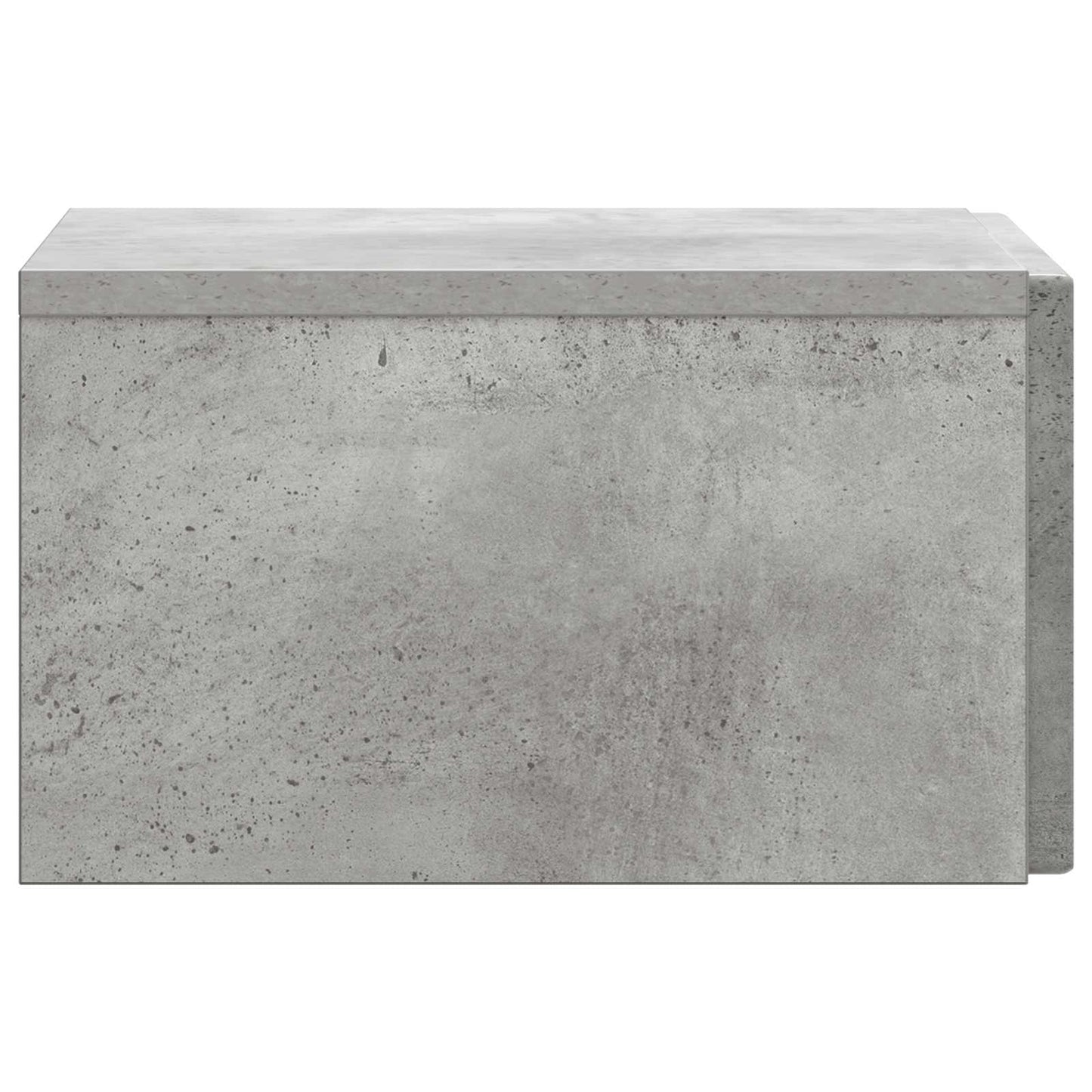 Wall-Mounted Bedside Cabinet Concrete Grey 33 x 34.5 x 20 cm