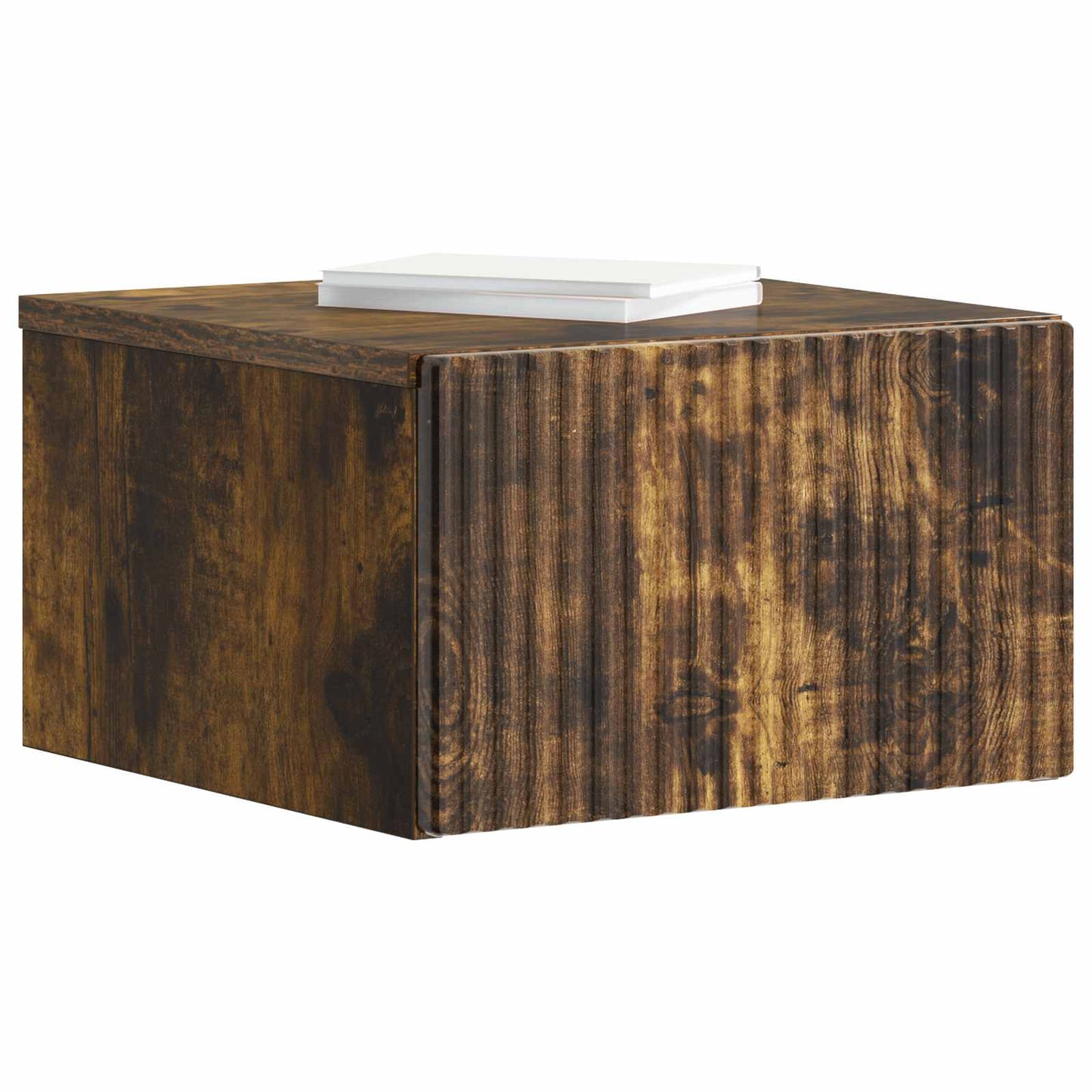 Wall-Mounted Bedside Cabinet Smoked Oak 33 x 34.5 x 20 cm