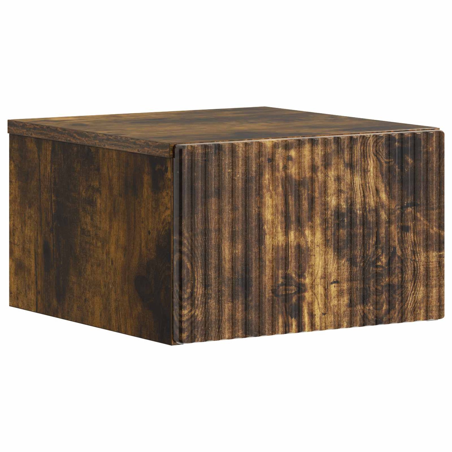 Wall-Mounted Bedside Cabinet 2 pcs Smoked Oak 33 x 34.5 x 20 cm