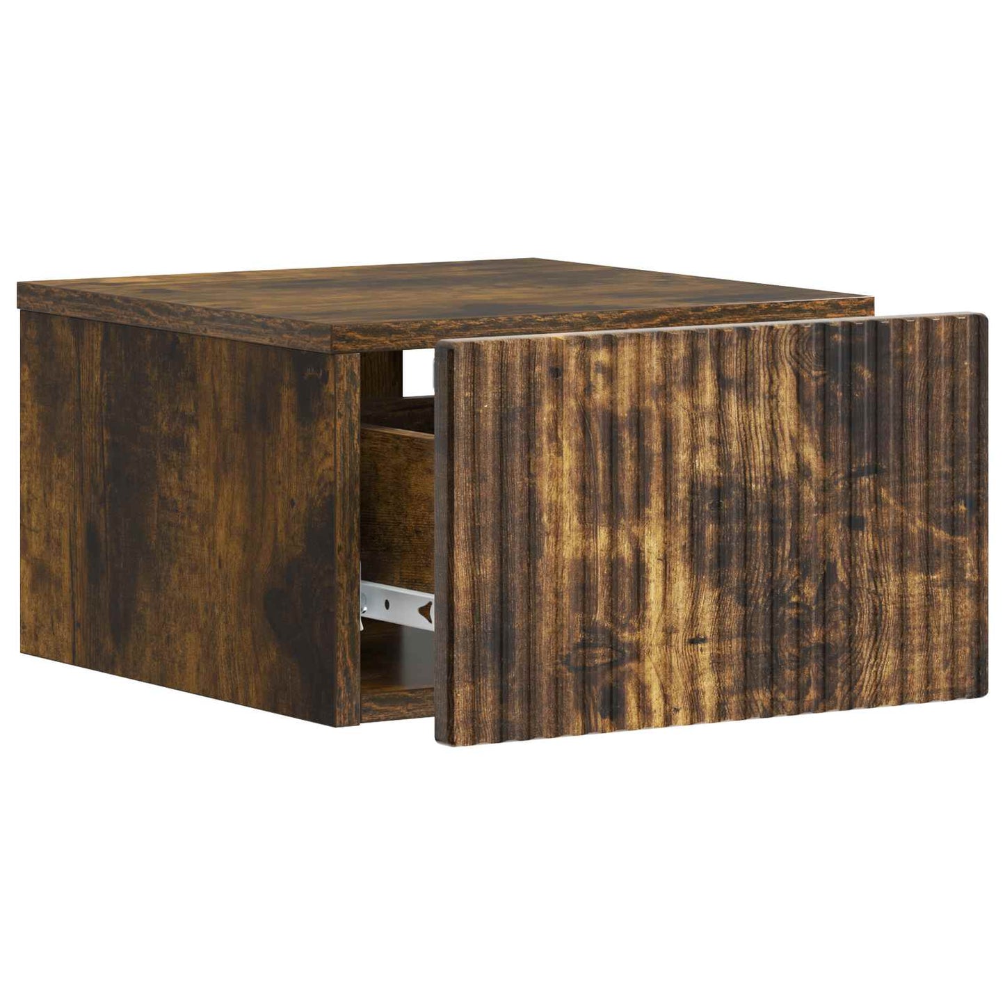 Wall-Mounted Bedside Cabinet 2 pcs Smoked Oak 33 x 34.5 x 20 cm