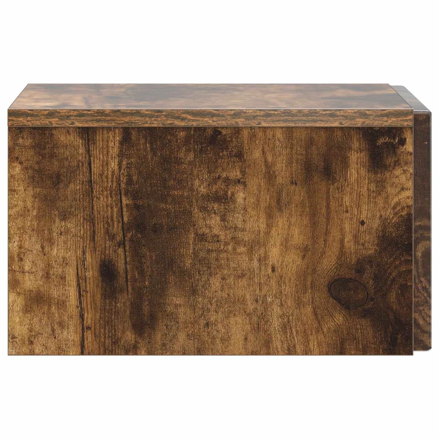 Wall-Mounted Bedside Cabinet 2 pcs Smoked Oak 33 x 34.5 x 20 cm