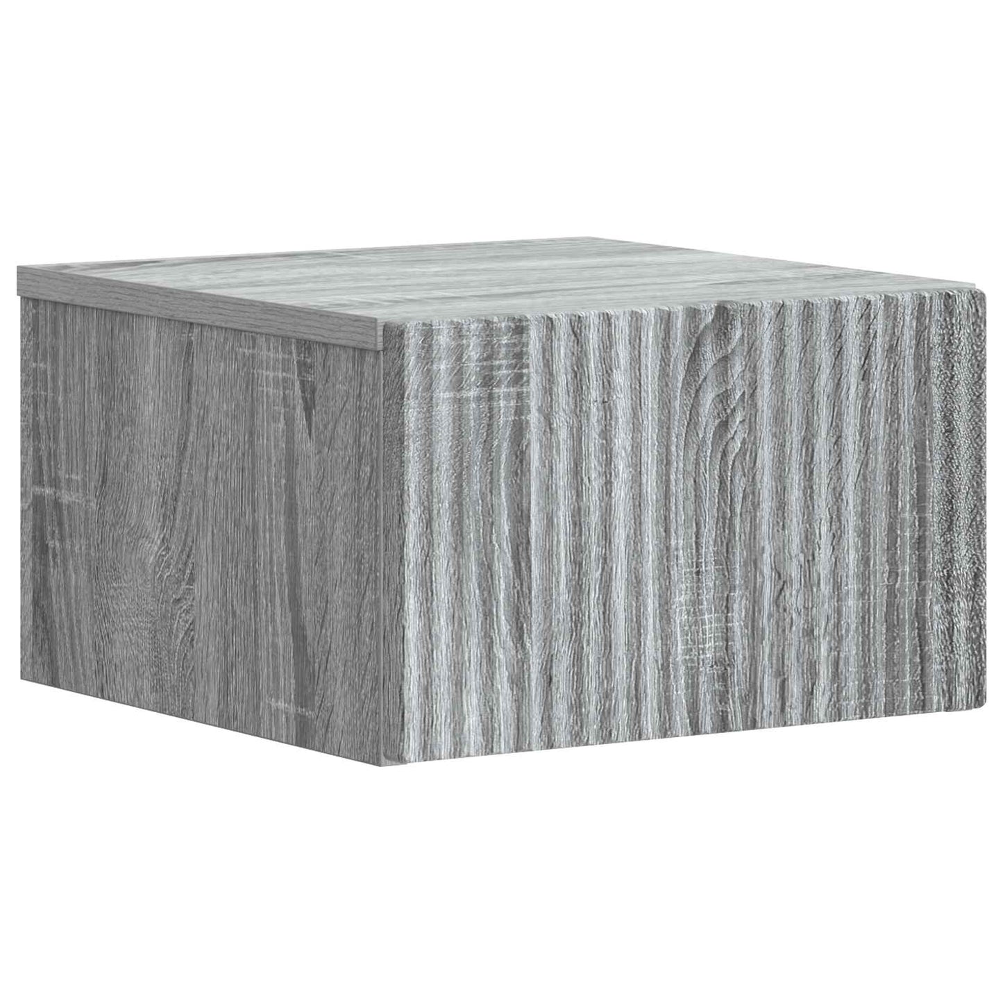 Wall-Mounted Bedside Cabinet Grey Sonoma 33 x 34.5 x 20 cm