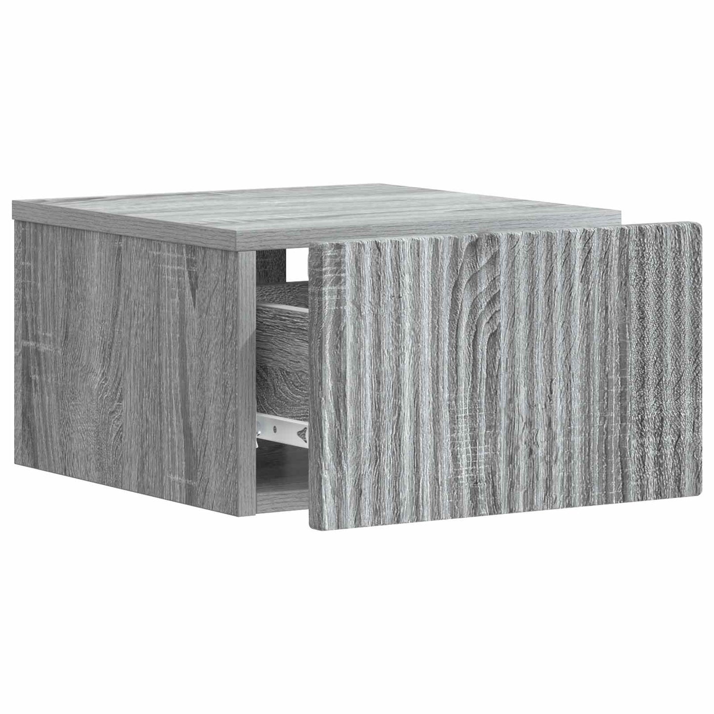 Wall-Mounted Bedside Cabinet Grey Sonoma 33 x 34.5 x 20 cm
