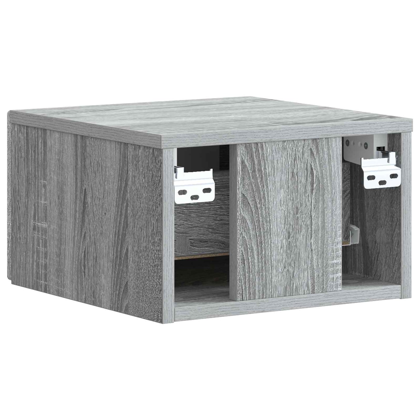 Wall-Mounted Bedside Cabinet Grey Sonoma 33 x 34.5 x 20 cm