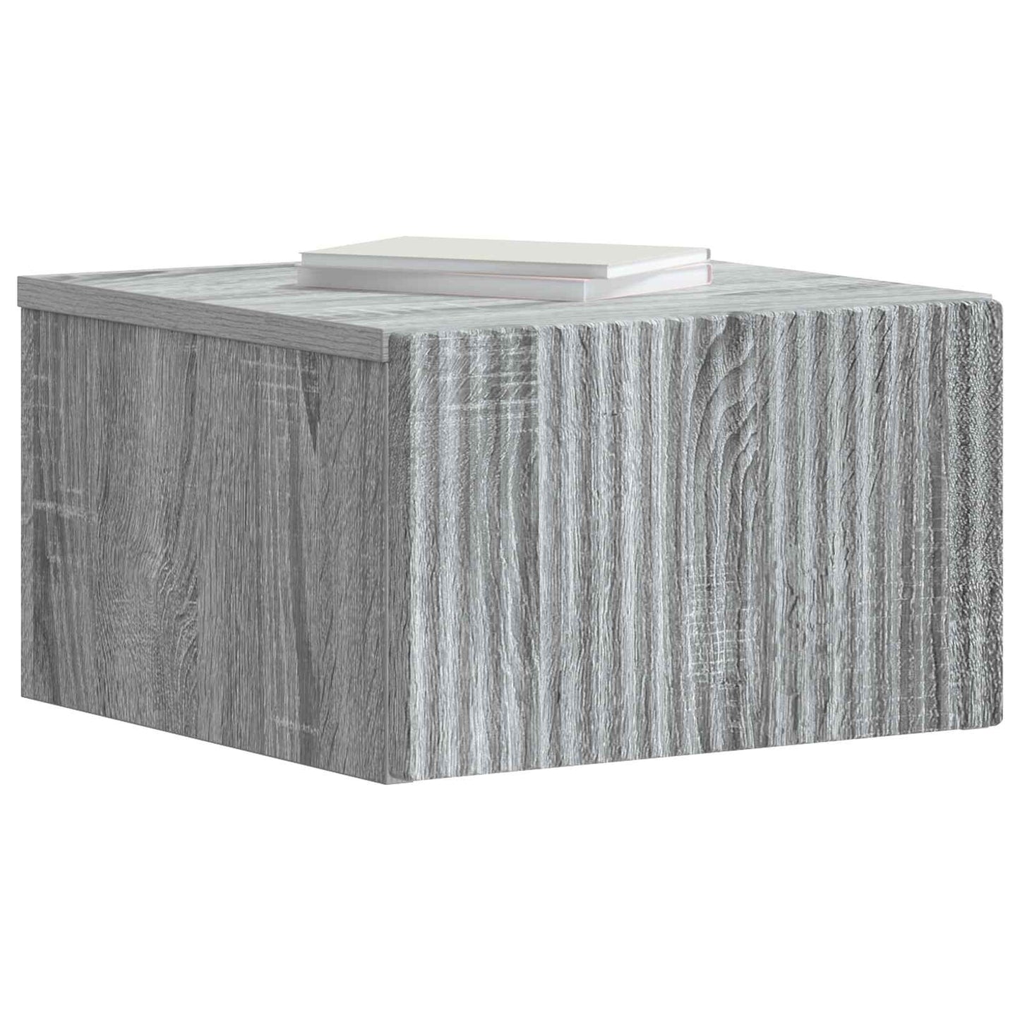 Wall-Mounted Bedside Cabinet Grey Sonoma 33 x 34.5 x 20 cm