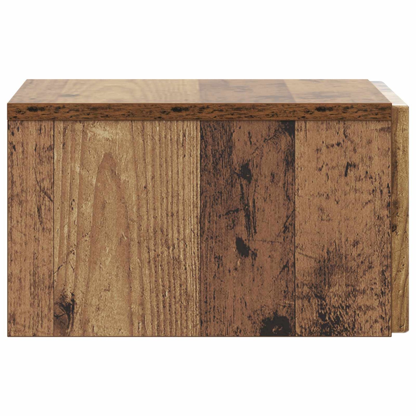 Wall-Mounted Bedside Cabinet Old Wood 33 x 34.5 x 20 cm