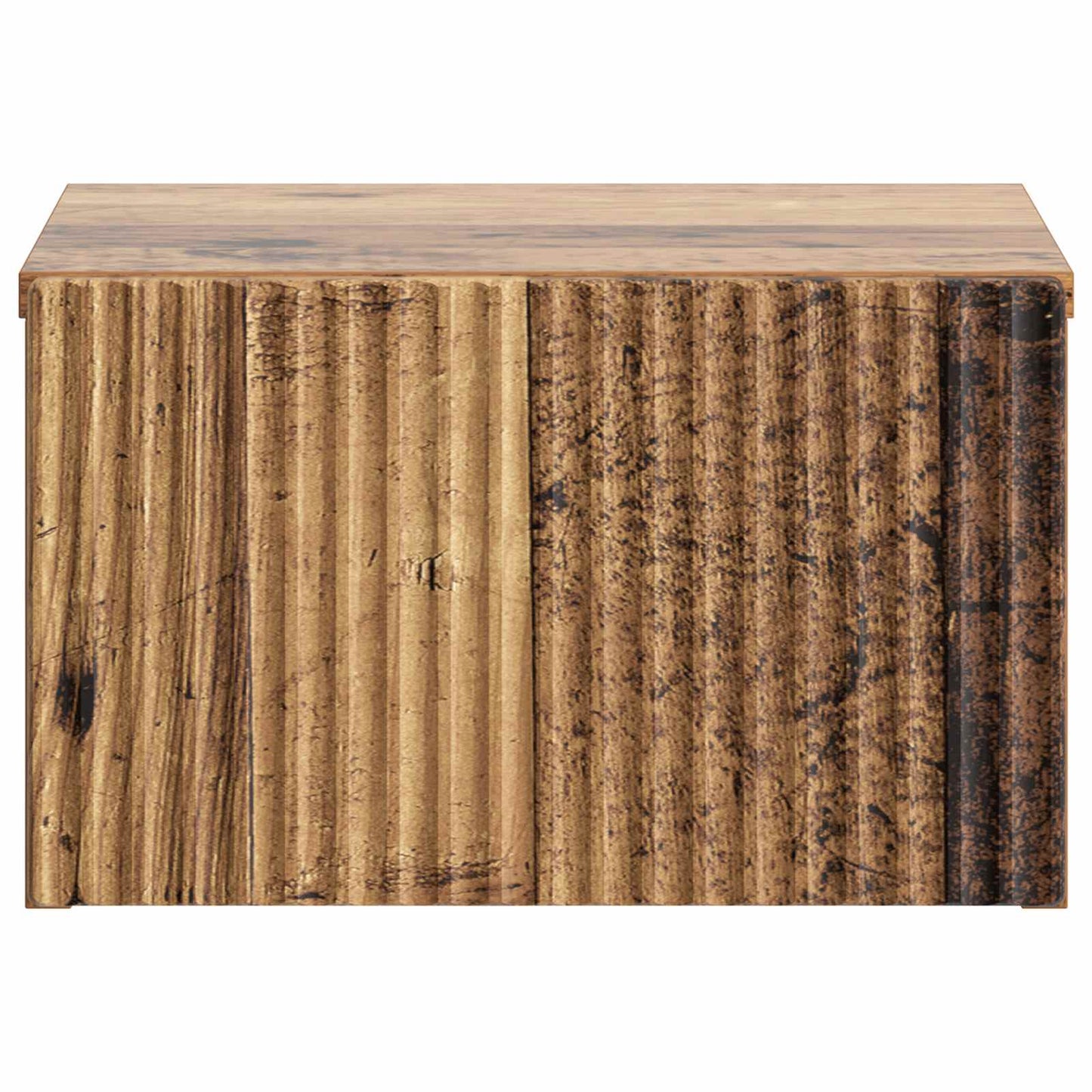 Wall-Mounted Bedside Cabinet 2 pcs Old Wood 33 x 34.5 x 20 cm