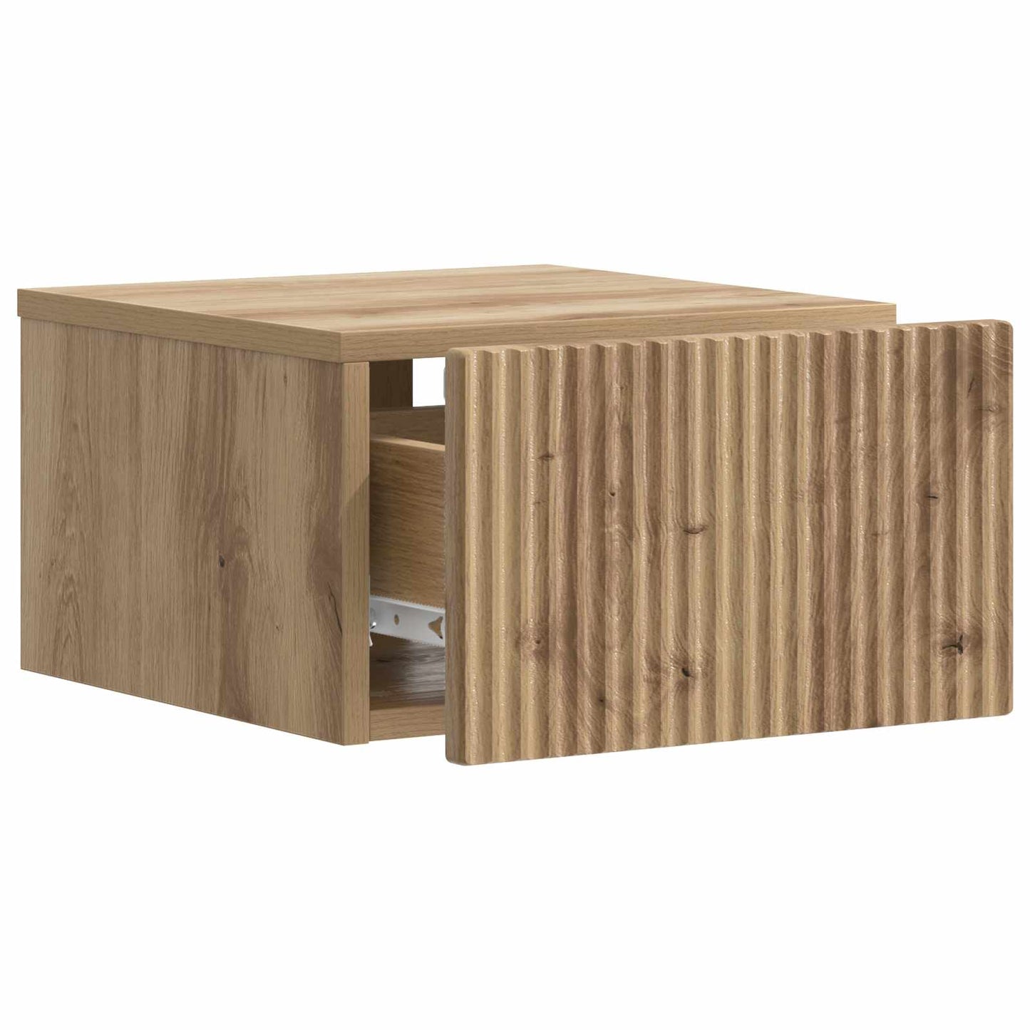 Wall-Mounted Bedside Cabinet Artisan Oak 33 x 34.5 x 20 cm