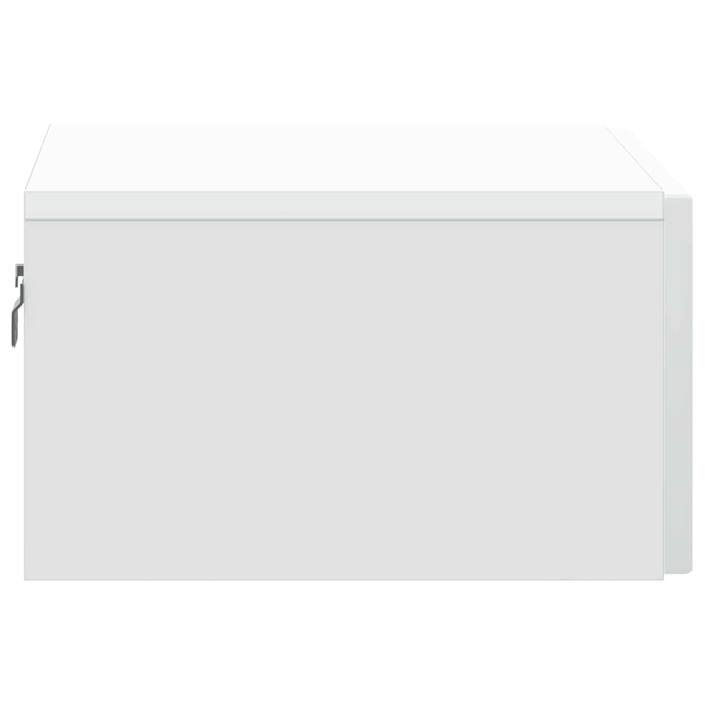 Wall-Mounted Bedside Cabinet White 49 x 34.5 x 20 cm
