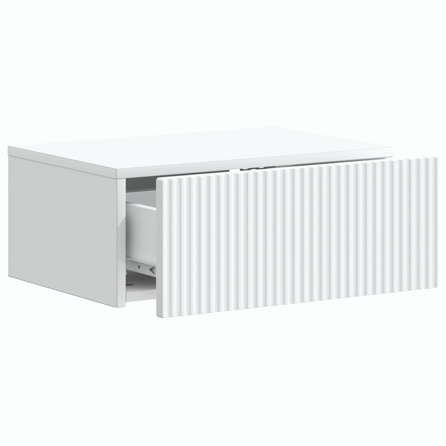 Wall-Mounted Bedside Cabinet 2 pcs White 49 x 34.5 x 20 cm