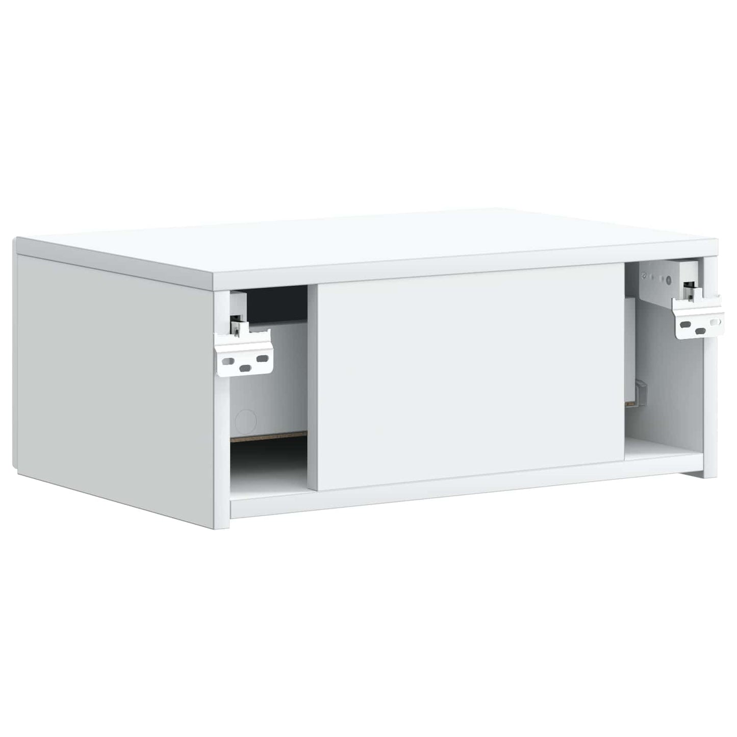 Wall-Mounted Bedside Cabinet 2 pcs White 49 x 34.5 x 20 cm
