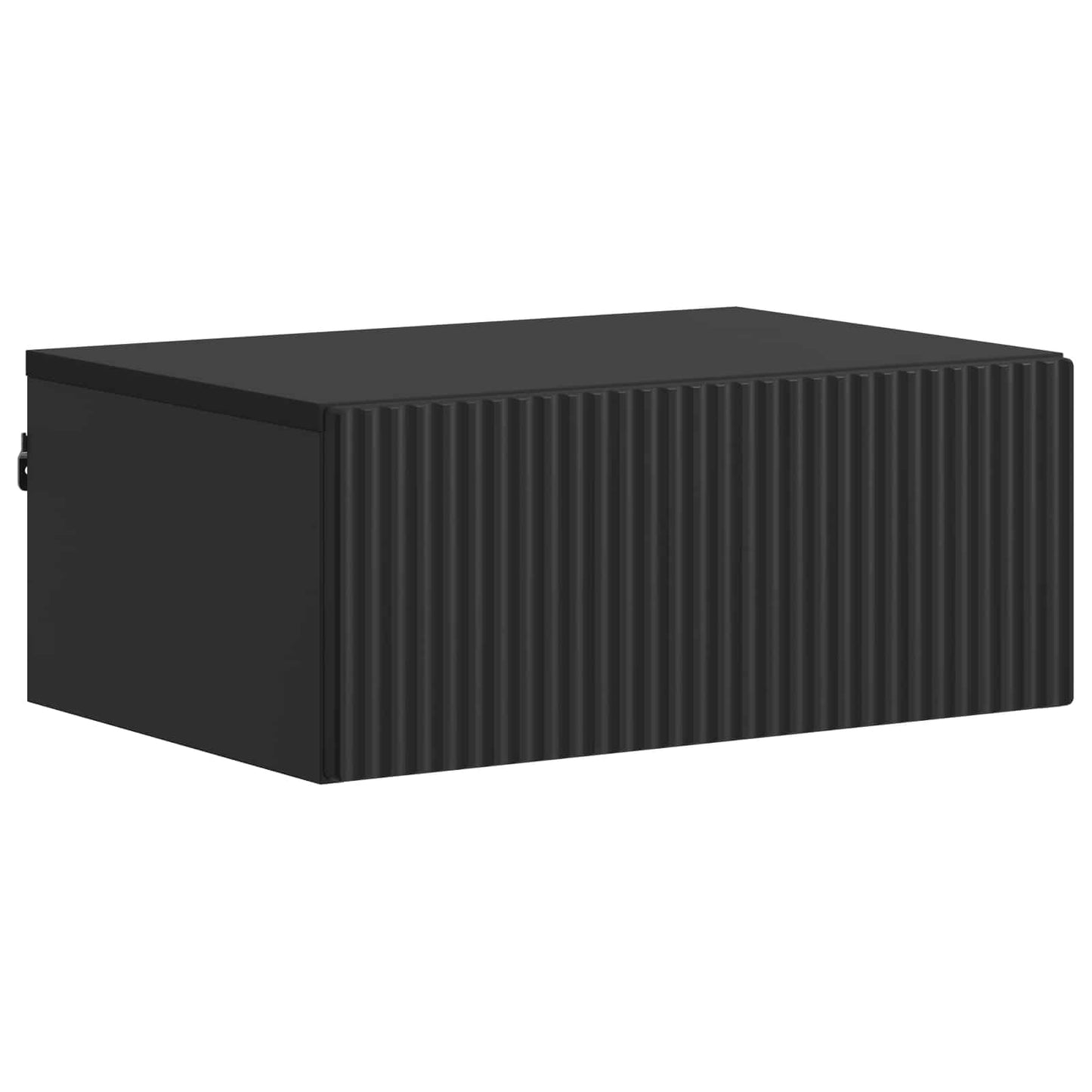 Wall-Mounted Bedside Cabinet 2 pcs Black 49 x 34.5 x 20 cm