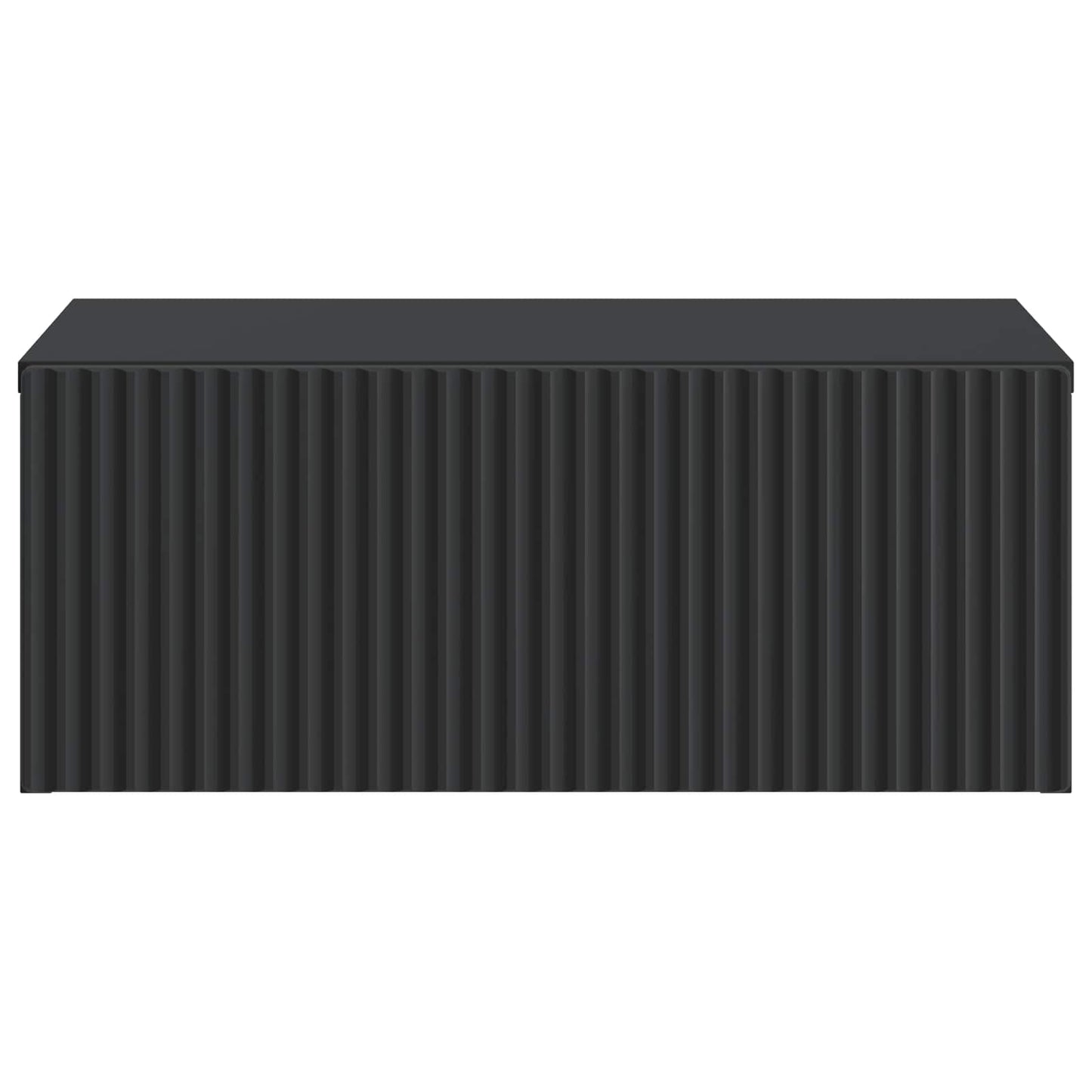 Wall-Mounted Bedside Cabinet 2 pcs Black 49 x 34.5 x 20 cm