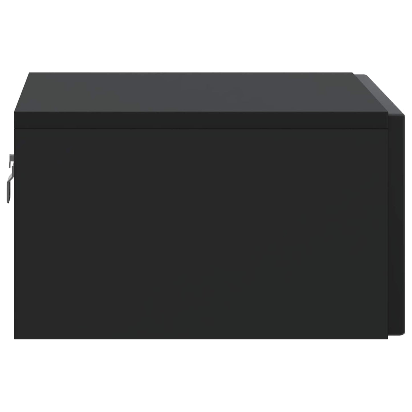 Wall-Mounted Bedside Cabinet 2 pcs Black 49 x 34.5 x 20 cm