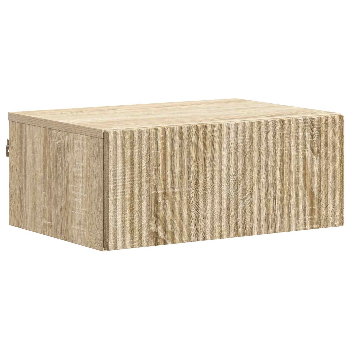 Wall-Mounted Bedside Cabinet Sonoma Oak 49 x 34.5 x 20 cm